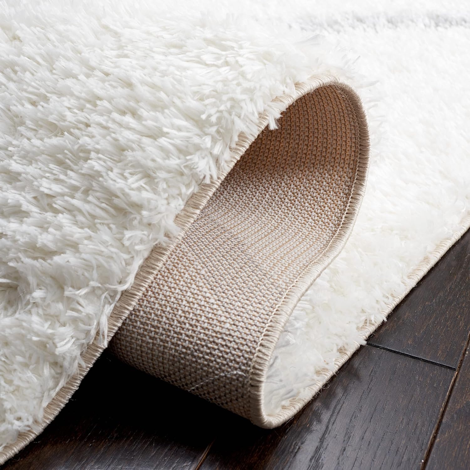 image:imageSAFAVIEH Area Rug 8x10 Tahoe Shag Collection Large Black amp White Trellis Pattern NonShedding amp Easy Cleaning Plush Thick Pile Ideal for Living Room Bedroom Dining Space THO676ZWhiteGrey