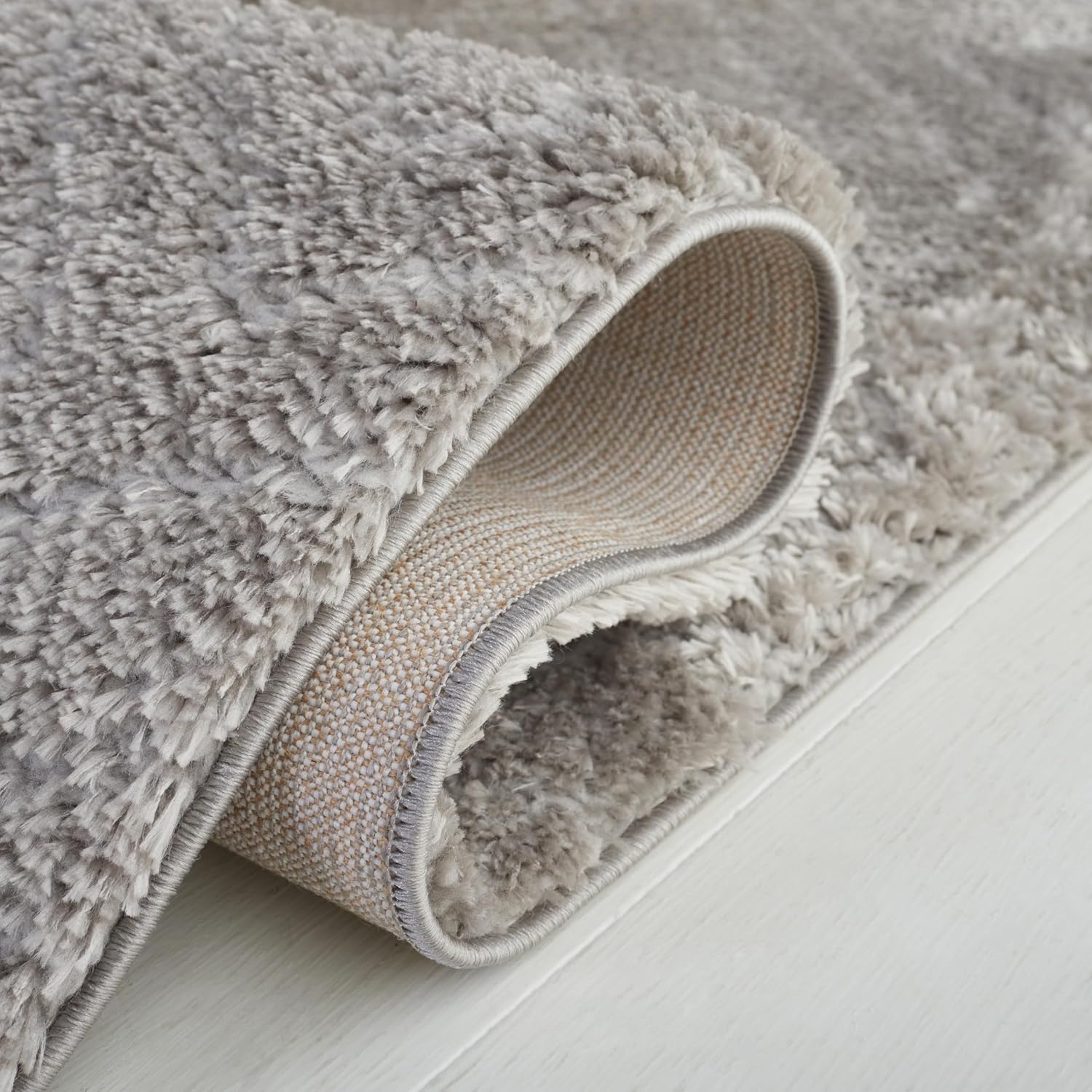image:imageSAFAVIEH Area Rug 8x10 Tahoe Shag Collection Large Grey Modern Design NonShedding amp Easy Cleaning Plush Thick Pile Ideal for Living Room Bedroom Dining Space THO652FGrey