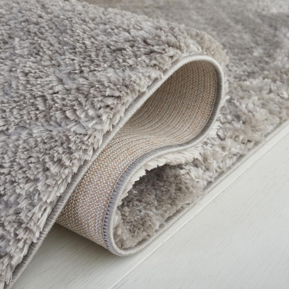 image:imageSAFAVIEH Area Rug 8x10 Tahoe Shag Collection Large Grey Modern Design NonShedding amp Easy Cleaning Plush Thick Pile Ideal for Living Room Bedroom Dining Space THO652FGrey