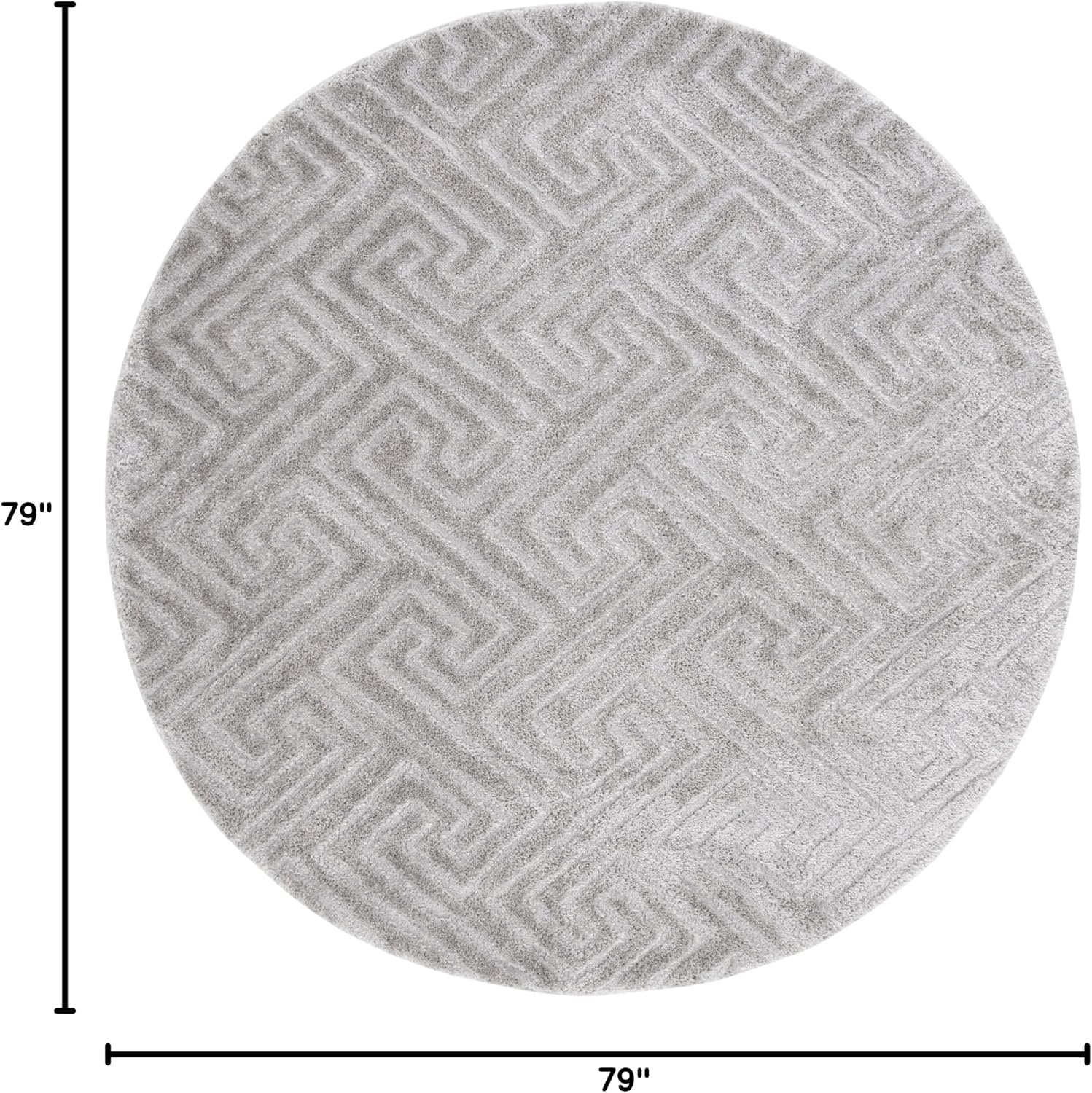 image:imageSAFAVIEH Area Rug 8x10 Tahoe Shag Collection Large Grey Modern Design NonShedding amp Easy Cleaning Plush Thick Pile Ideal for Living Room Bedroom Dining Space THO652FGrey
