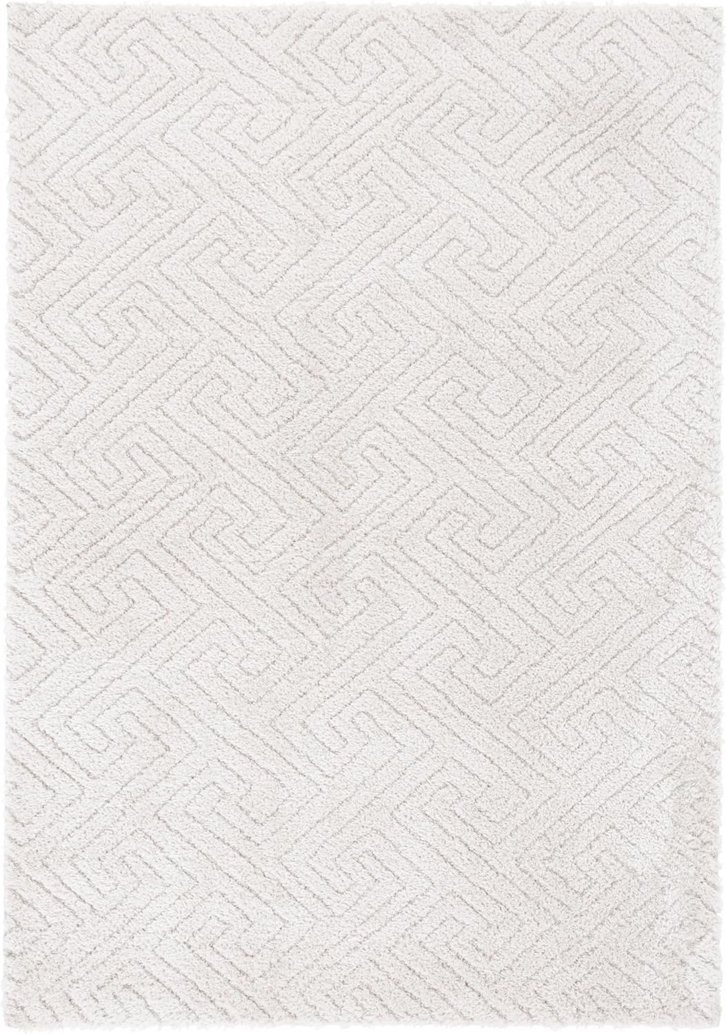 image:imageSAFAVIEH Area Rug 8x10 Tahoe Shag Collection Large Grey Modern Design NonShedding amp Easy Cleaning Plush Thick Pile Ideal for Living Room Bedroom Dining Space THO652FIvory