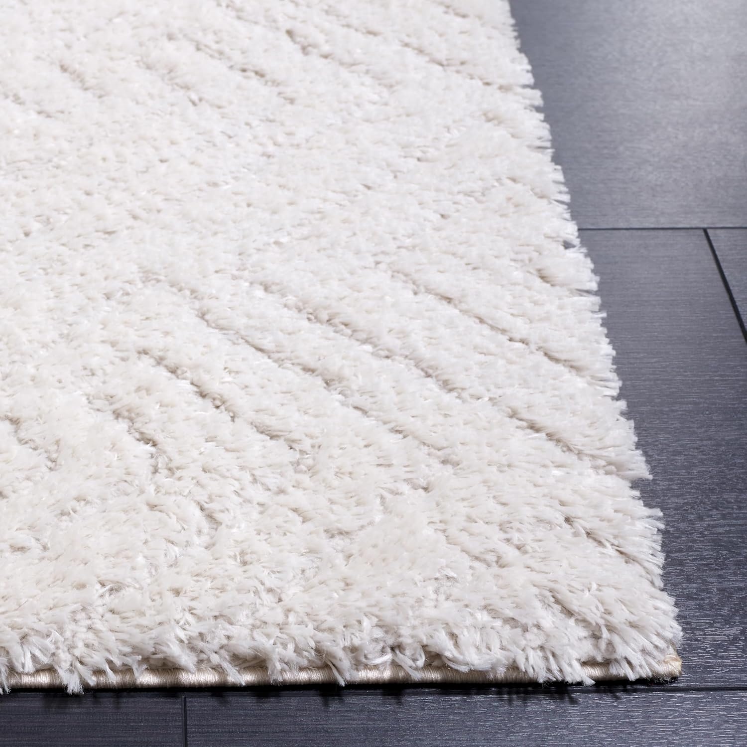 image:imageSAFAVIEH Area Rug 8x10 Tahoe Shag Collection Large Grey Modern Design NonShedding amp Easy Cleaning Plush Thick Pile Ideal for Living Room Bedroom Dining Space THO652FIvory