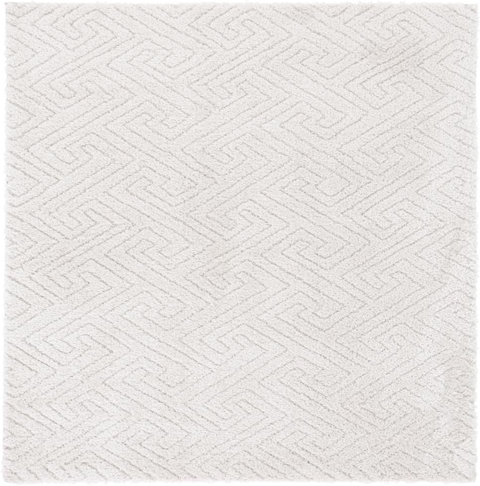 image:imageSAFAVIEH Area Rug 8x10 Tahoe Shag Collection Large Grey Modern Design NonShedding amp Easy Cleaning Plush Thick Pile Ideal for Living Room Bedroom Dining Space THO652FIvory