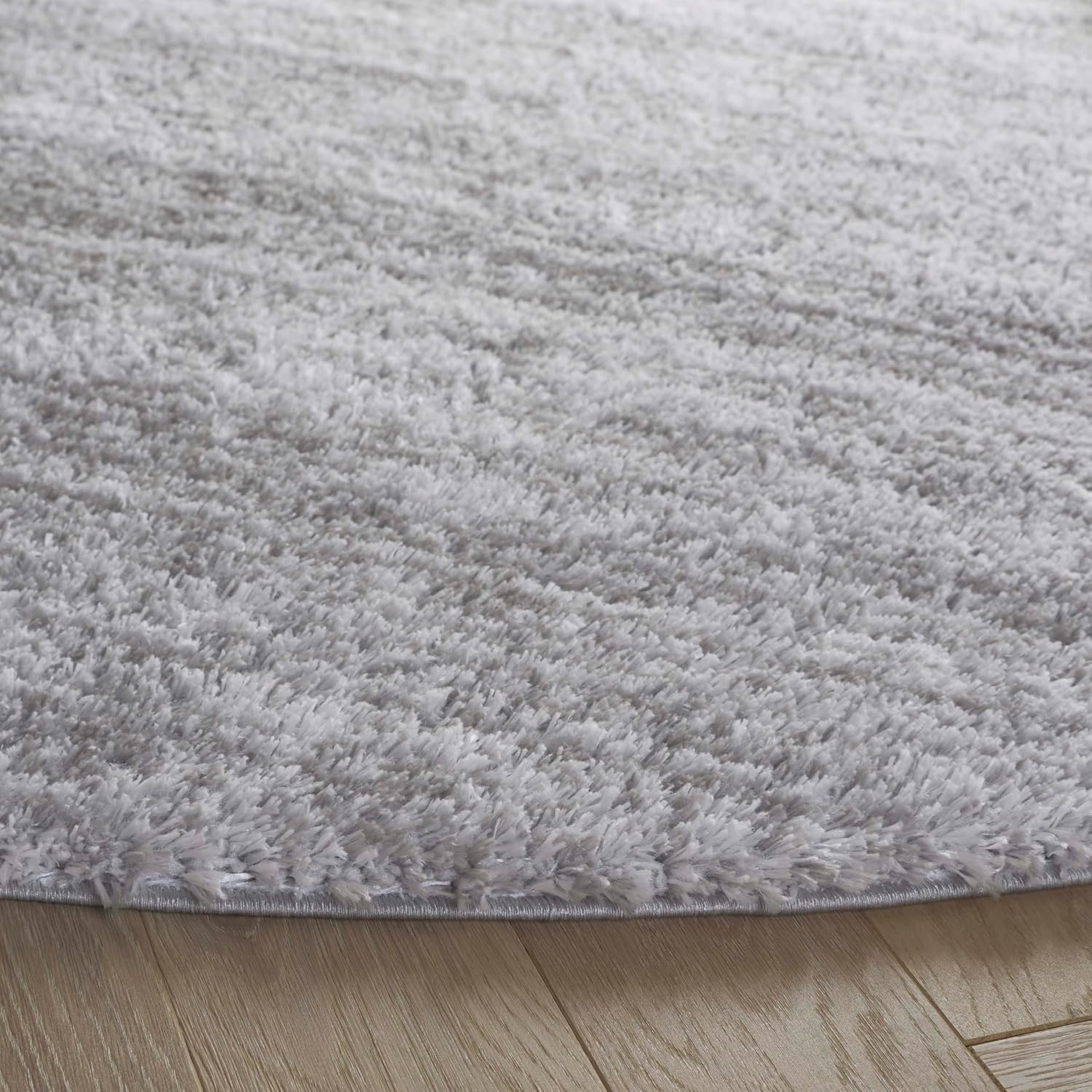image:imageSAFAVIEH Area Rug 8x10 Tahoe Shag Collection Large Ivory amp Grey Modern Design NonShedding amp Easy Cleaning Plush Thick Pile Ideal for Living Room Bedroom Dining Space THO653AGreyDark Grey