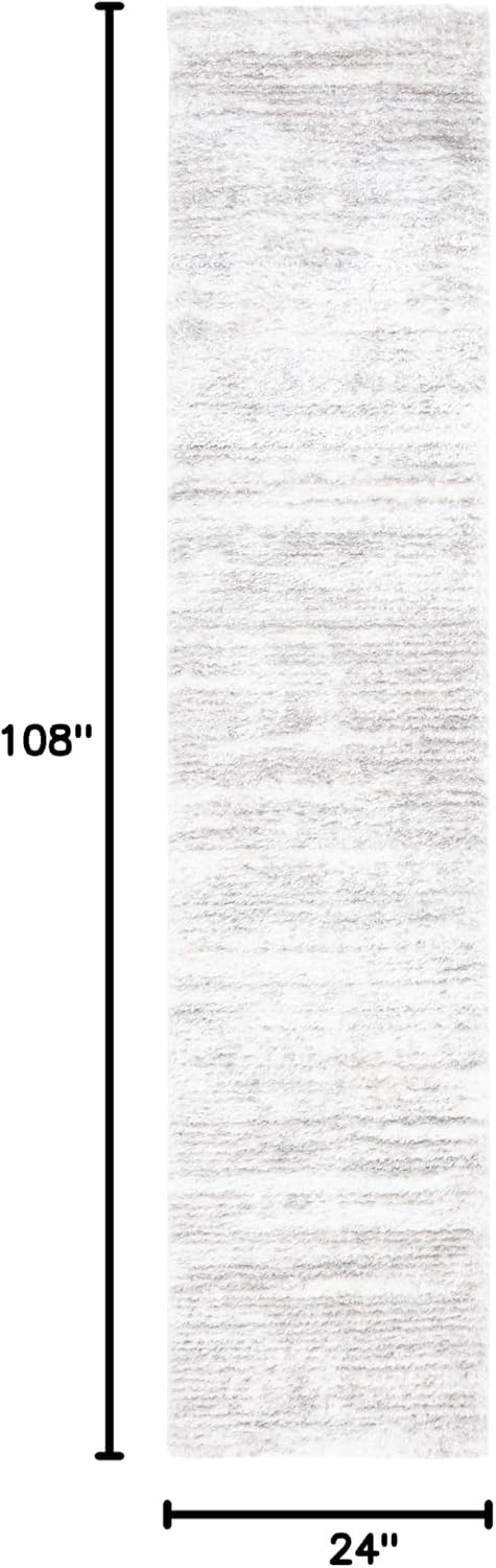 image:imageSAFAVIEH Area Rug 8x10 Tahoe Shag Collection Large Ivory amp Grey Modern Design NonShedding amp Easy Cleaning Plush Thick Pile Ideal for Living Room Bedroom Dining Space THO653AIvoryGrey