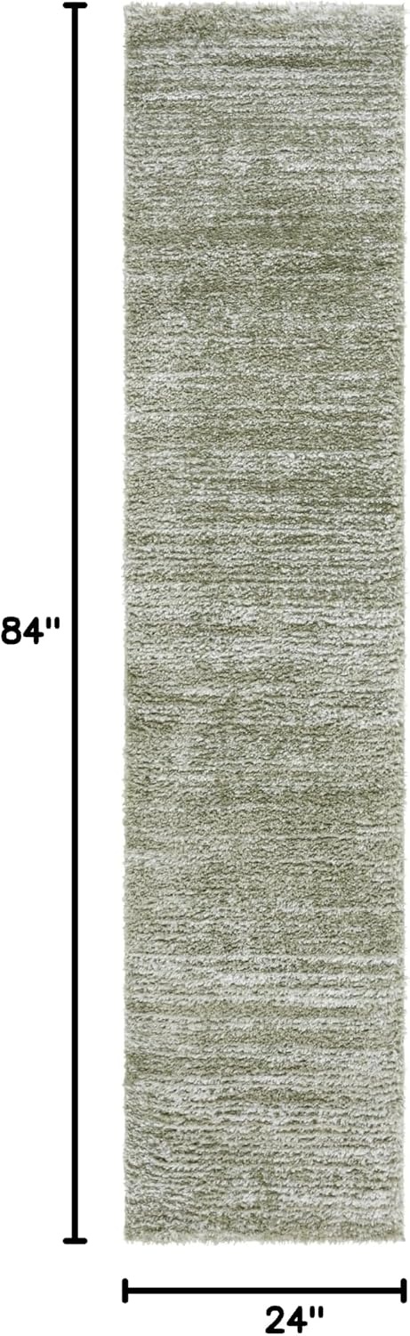 image:imageSAFAVIEH Area Rug 8x10 Tahoe Shag Collection Large Ivory amp Grey Modern Design NonShedding amp Easy Cleaning Plush Thick Pile Ideal for Living Room Bedroom Dining Space THO653ASageIvory