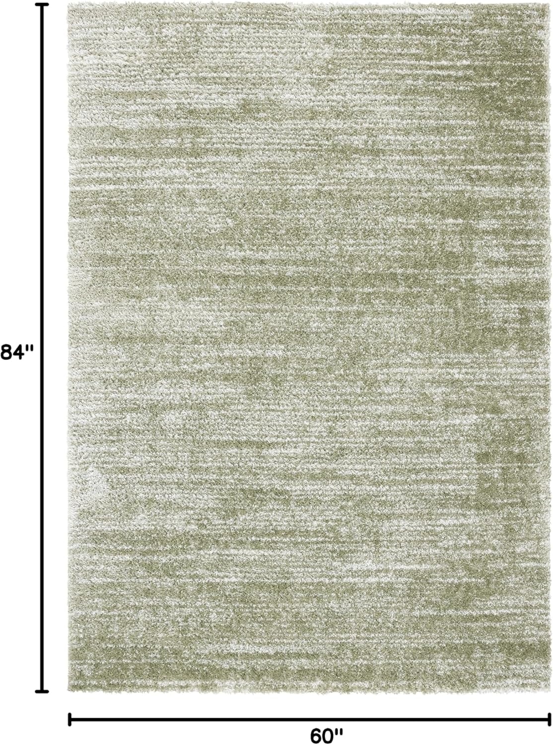image:imageSAFAVIEH Area Rug 8x10 Tahoe Shag Collection Large Ivory amp Grey Modern Design NonShedding amp Easy Cleaning Plush Thick Pile Ideal for Living Room Bedroom Dining Space THO653ASageIvory