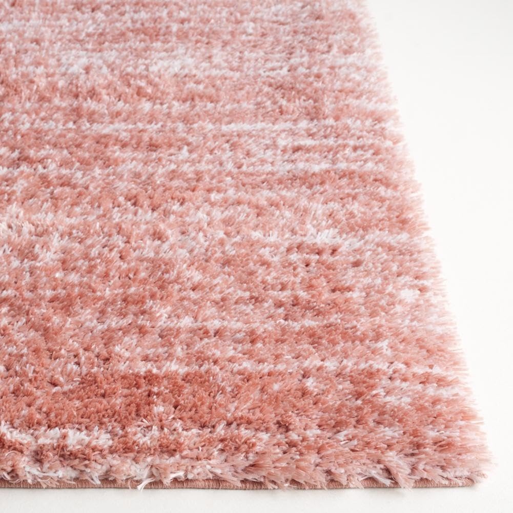 image:imageSAFAVIEH Area Rug 8x10 Tahoe Shag Collection Large Ivory amp Grey Modern Design NonShedding amp Easy Cleaning Plush Thick Pile Ideal for Living Room Bedroom Dining Space THO653APinkIvory