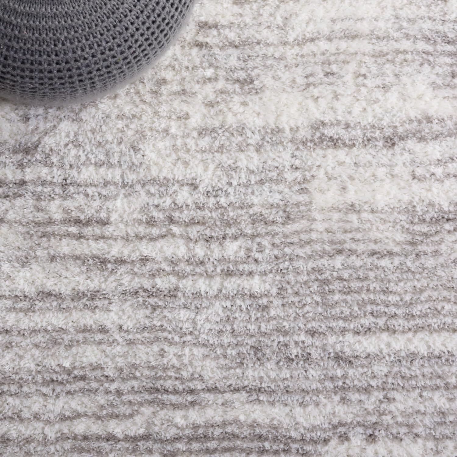 image:imageSAFAVIEH Area Rug 8x10 Tahoe Shag Collection Large Ivory amp Grey Modern Design NonShedding amp Easy Cleaning Plush Thick Pile Ideal for Living Room Bedroom Dining Space THO653AIvoryGrey