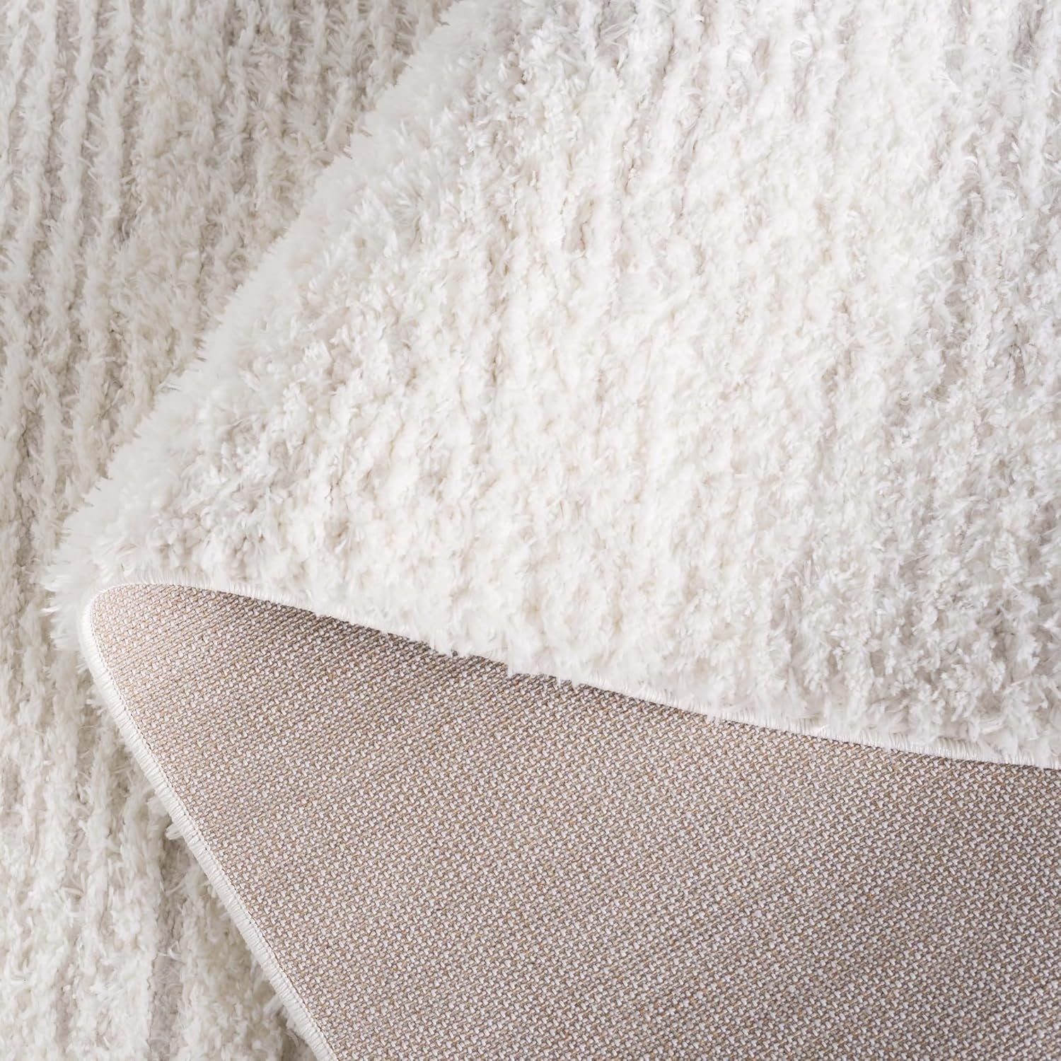 image:imageSAFAVIEH Area Rug 8x10 Tahoe Shag Collection Large Ivory amp Grey Modern Design NonShedding amp Easy Cleaning Plush Thick Pile Ideal for Living Room Bedroom Dining Space THO653AIvoryTaupe