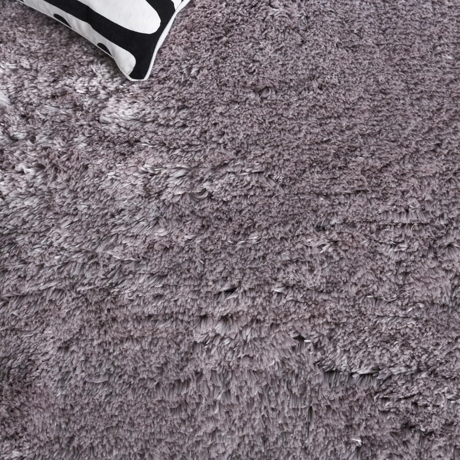 image:imageSAFAVIEH Artic Shag Collection Area Rug 86 x 12 Ivory Handmade Glam 3inch Thick Ideal for High Traffic Areas in Living Room Bedroom SG270AGrey