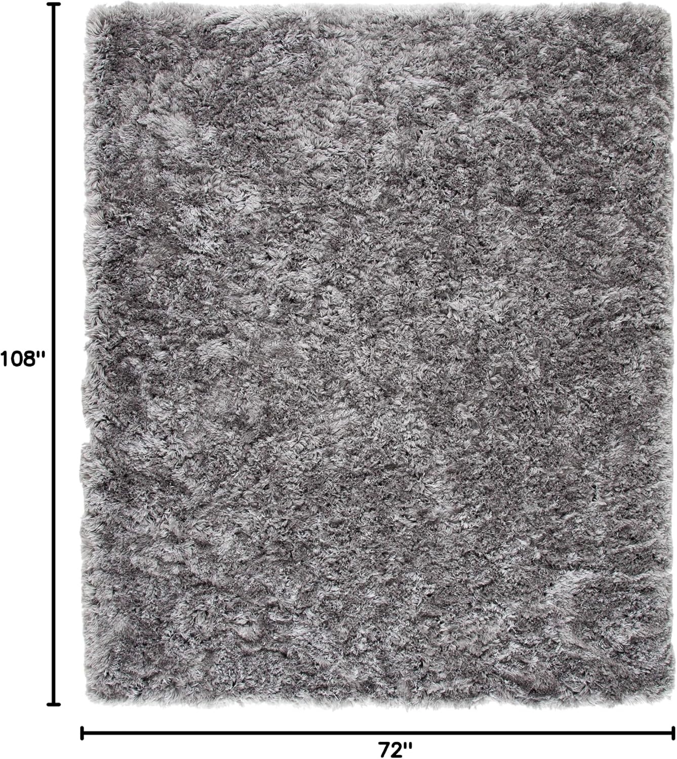image:imageSAFAVIEH Artic Shag Collection Area Rug 86 x 12 Ivory Handmade Glam 3inch Thick Ideal for High Traffic Areas in Living Room Bedroom SG270AGrey
