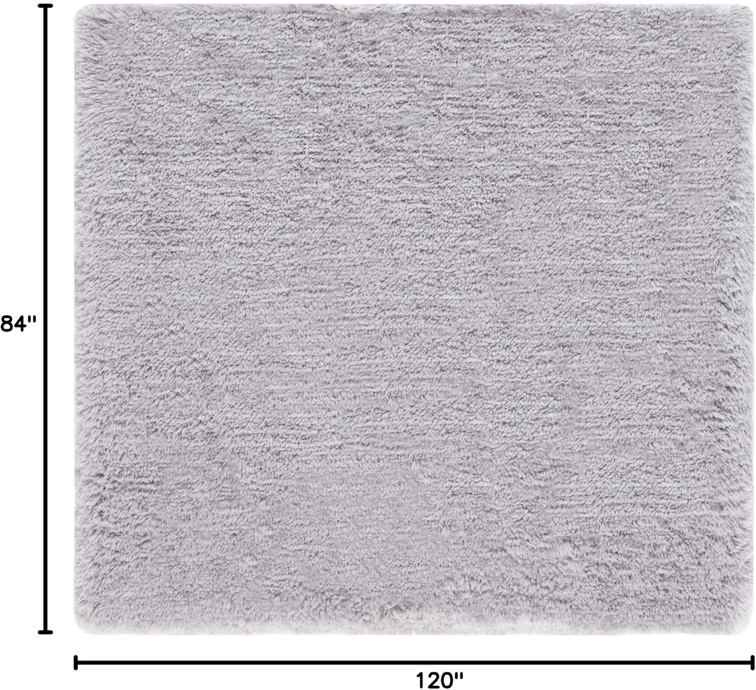 image:imageSAFAVIEH Artic Shag Collection Area Rug 86 x 12 Ivory Handmade Glam 3inch Thick Ideal for High Traffic Areas in Living Room Bedroom SG270AGrey