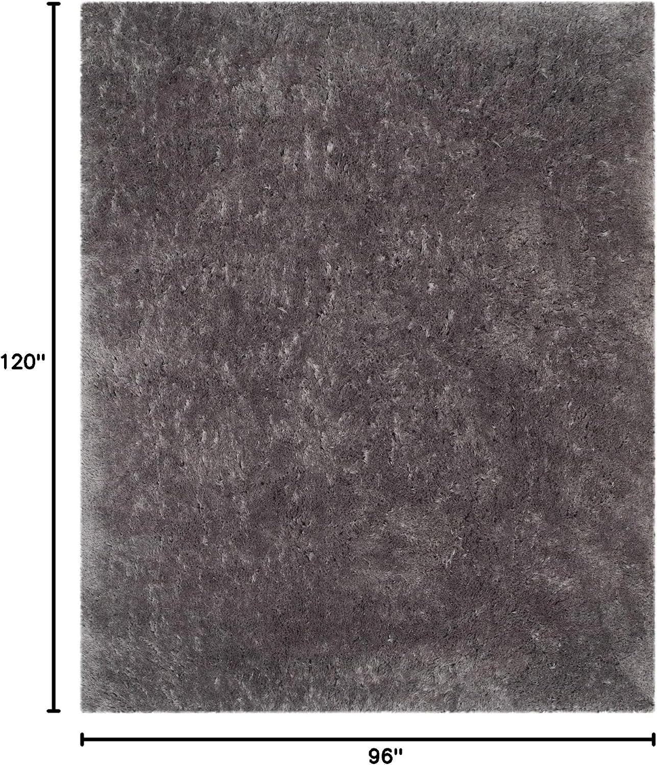 image:imageSAFAVIEH Artic Shag Collection Area Rug 86 x 12 Ivory Handmade Glam 3inch Thick Ideal for High Traffic Areas in Living Room Bedroom SG270AGrey