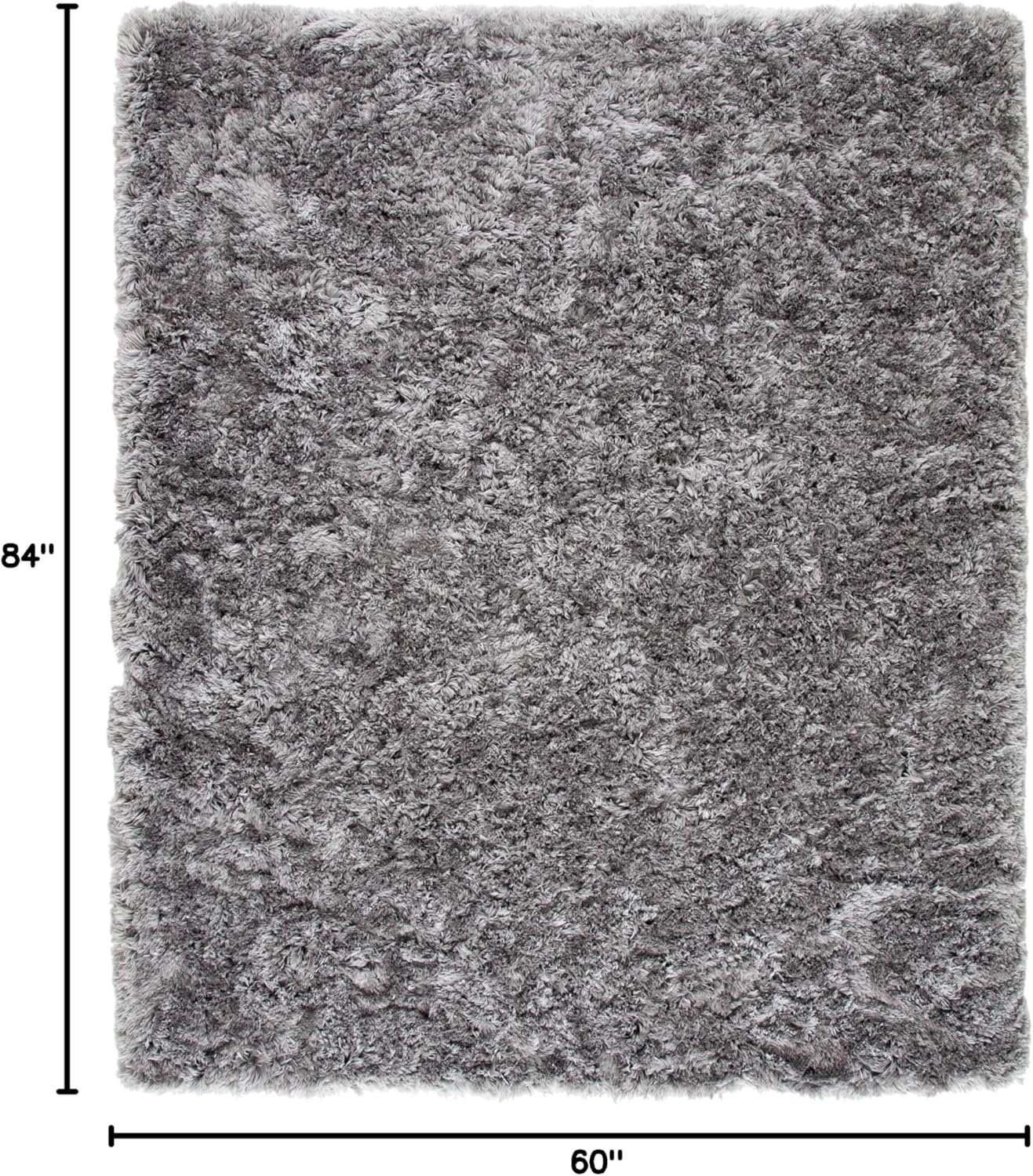 image:imageSAFAVIEH Artic Shag Collection Area Rug 86 x 12 Ivory Handmade Glam 3inch Thick Ideal for High Traffic Areas in Living Room Bedroom SG270AGrey