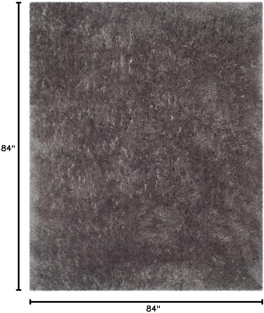 image:imageSAFAVIEH Artic Shag Collection Area Rug 86 x 12 Ivory Handmade Glam 3inch Thick Ideal for High Traffic Areas in Living Room Bedroom SG270AGrey