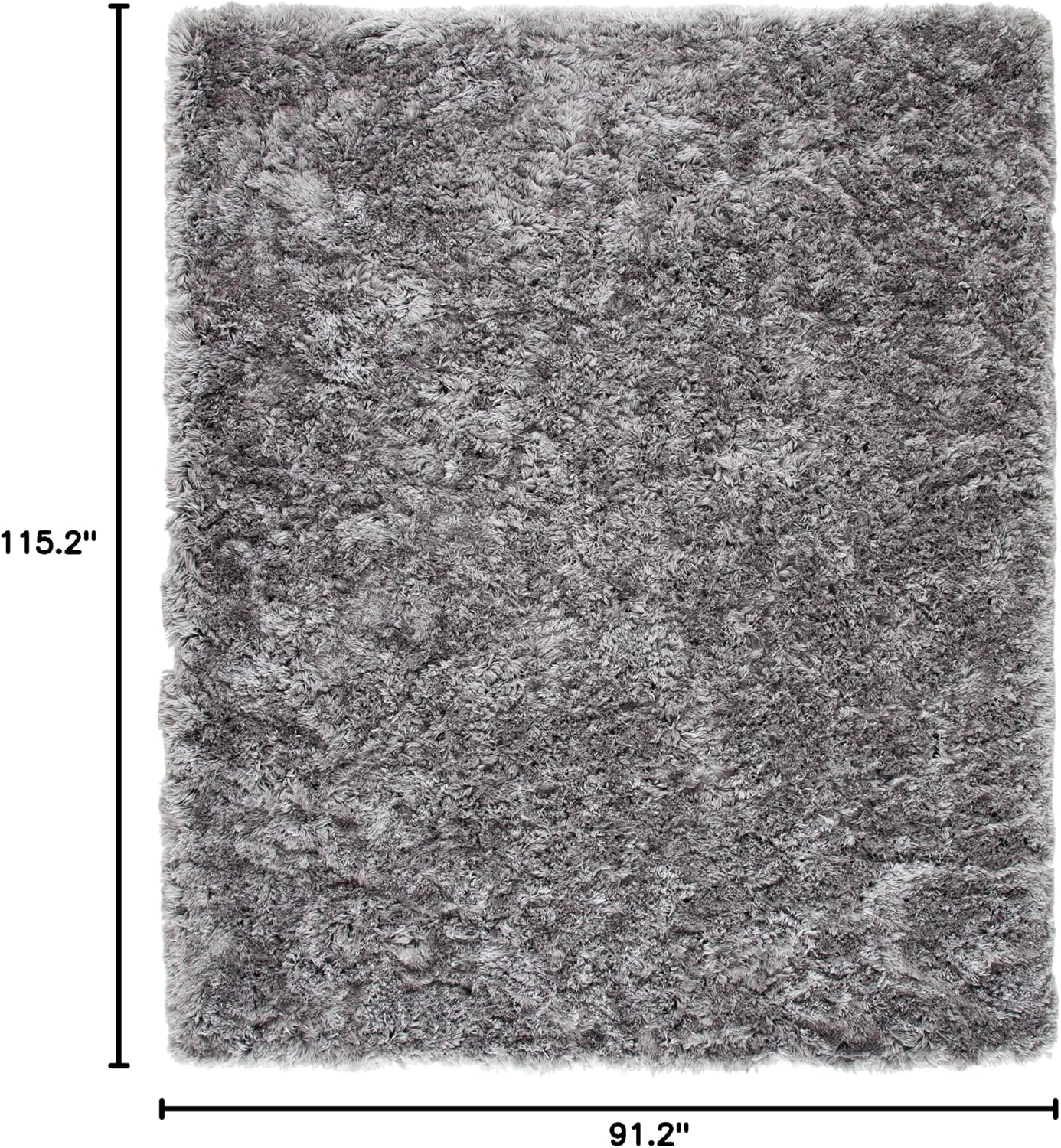 image:imageSAFAVIEH Artic Shag Collection Area Rug 86 x 12 Ivory Handmade Glam 3inch Thick Ideal for High Traffic Areas in Living Room Bedroom SG270AGrey
