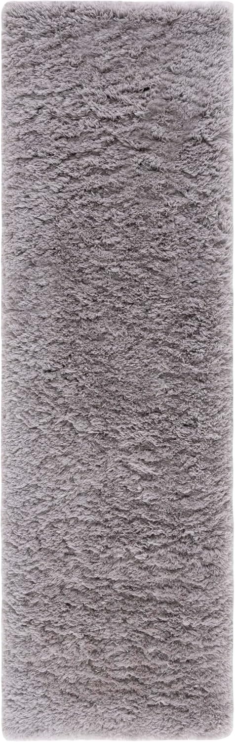 image:imageSAFAVIEH Artic Shag Collection Area Rug 86 x 12 Ivory Handmade Glam 3inch Thick Ideal for High Traffic Areas in Living Room Bedroom SG270AGrey