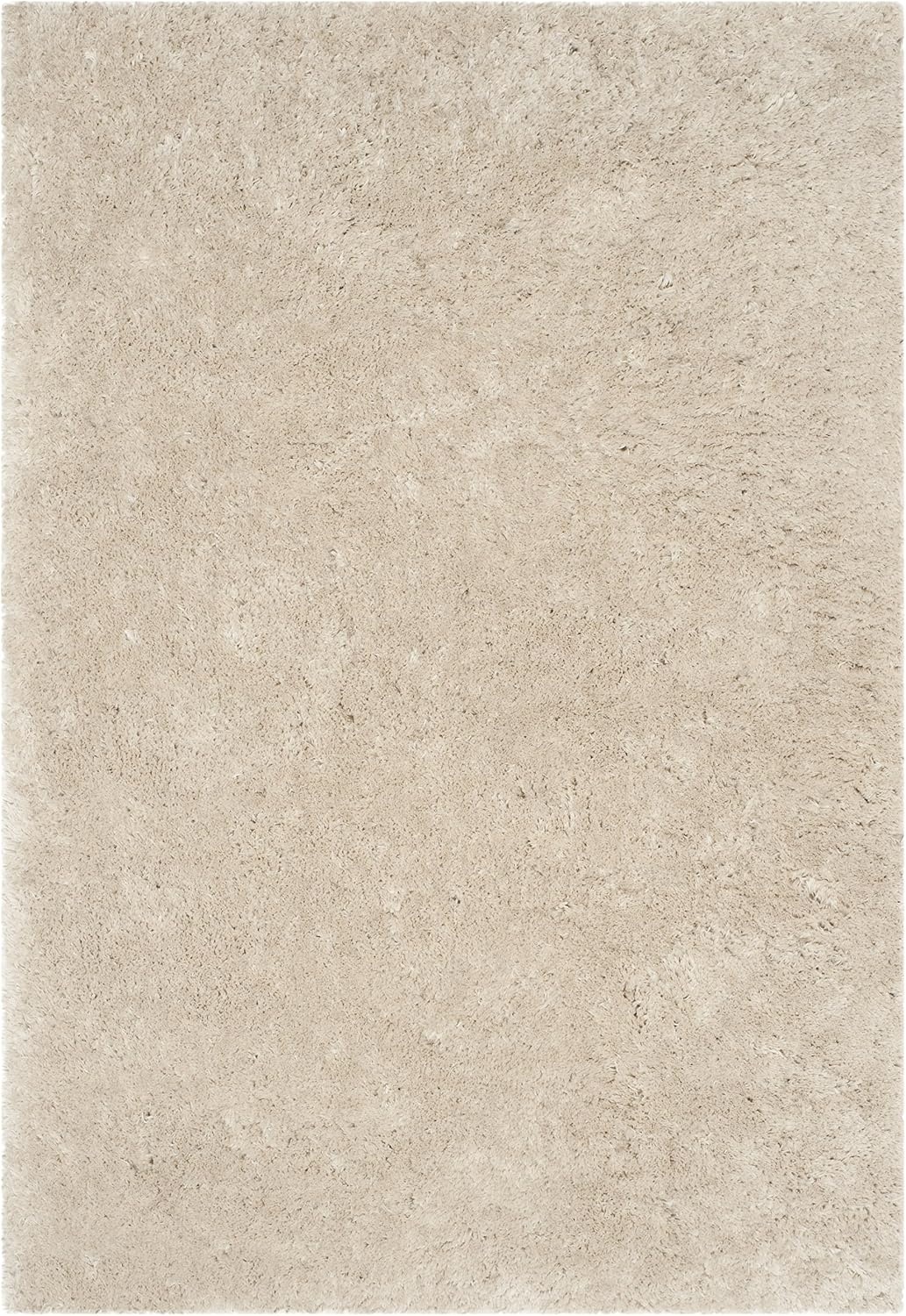 image:imageSAFAVIEH Artic Shag Collection Area Rug 86 x 12 Ivory Handmade Glam 3inch Thick Ideal for High Traffic Areas in Living Room Bedroom SG270ALight Beige