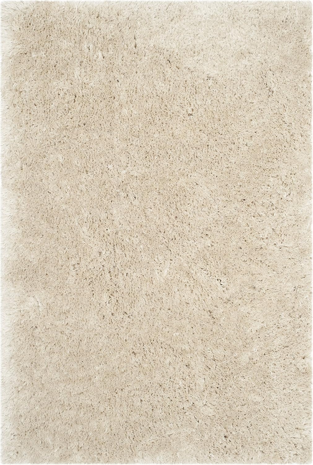 image:imageSAFAVIEH Artic Shag Collection Area Rug 86 x 12 Ivory Handmade Glam 3inch Thick Ideal for High Traffic Areas in Living Room Bedroom SG270ALight Beige