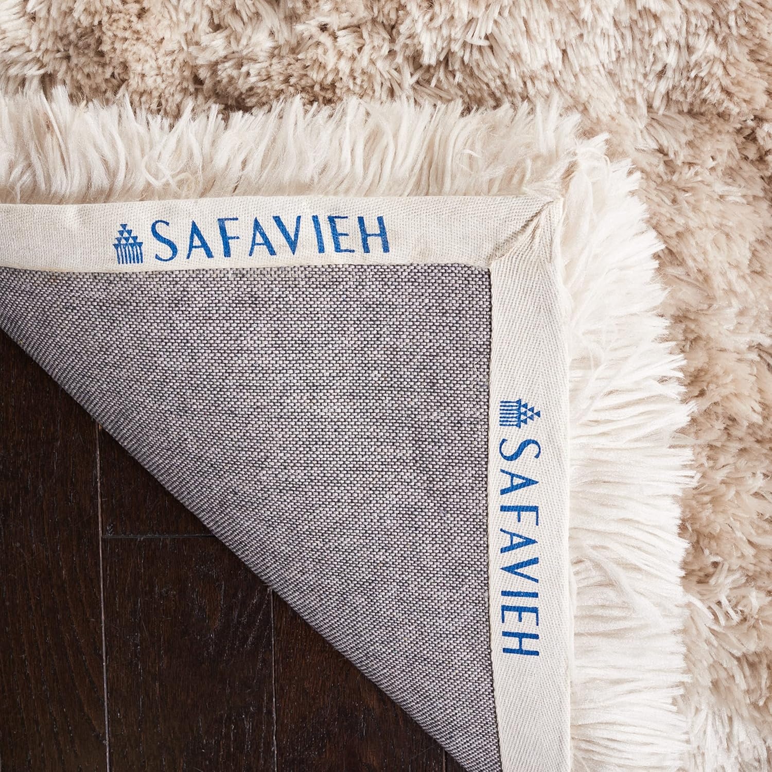 image:imageSAFAVIEH Artic Shag Collection Area Rug 86 x 12 Ivory Handmade Glam 3inch Thick Ideal for High Traffic Areas in Living Room Bedroom SG270ALight Beige