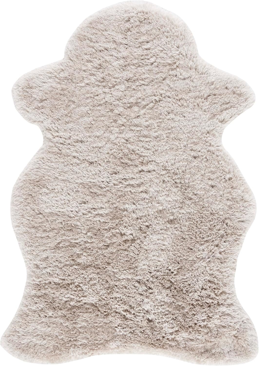 image:imageSAFAVIEH Artic Shag Collection Area Rug 86 x 12 Ivory Handmade Glam 3inch Thick Ideal for High Traffic Areas in Living Room Bedroom SG270ALight Beige