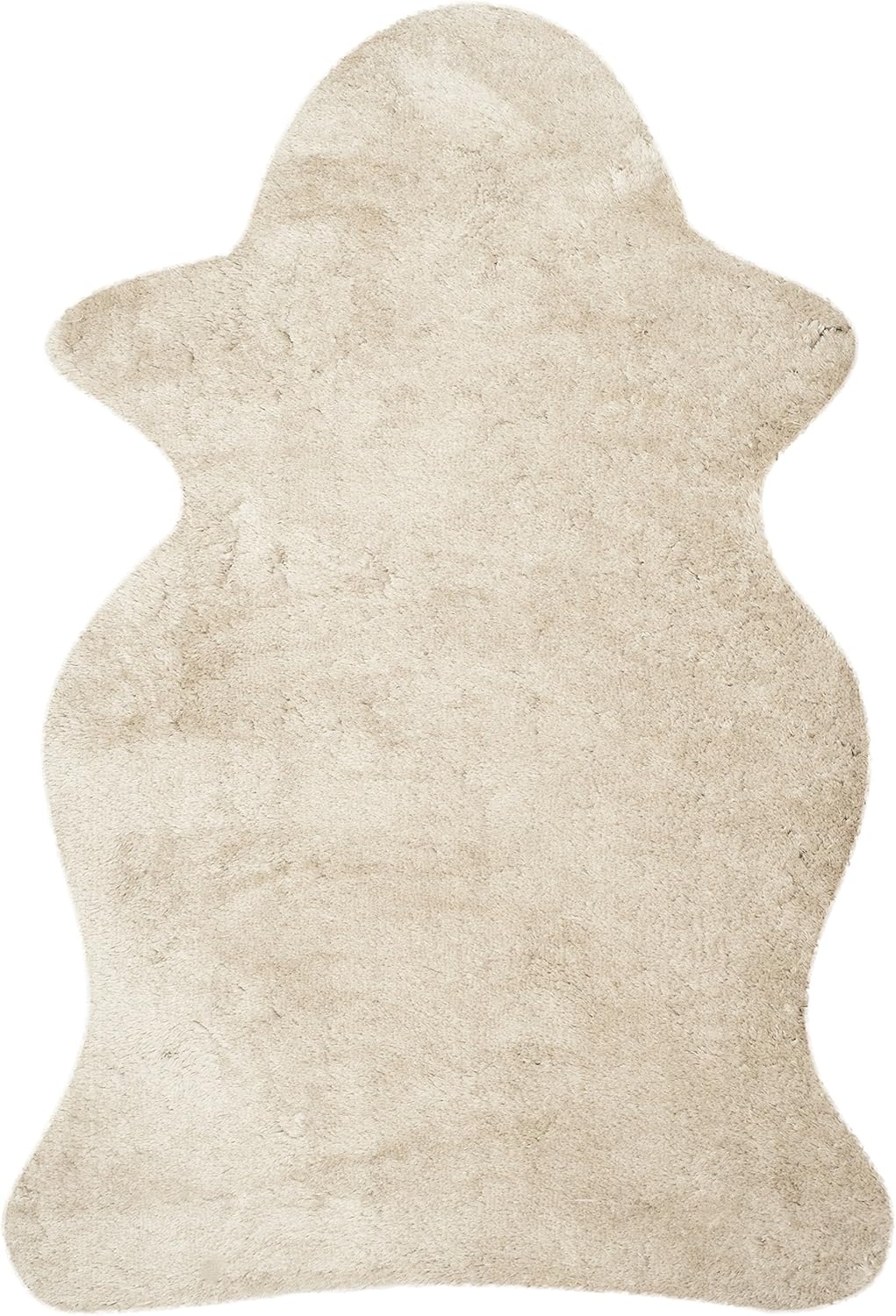 image:imageSAFAVIEH Artic Shag Collection Area Rug 86 x 12 Ivory Handmade Glam 3inch Thick Ideal for High Traffic Areas in Living Room Bedroom SG270ALight Beige