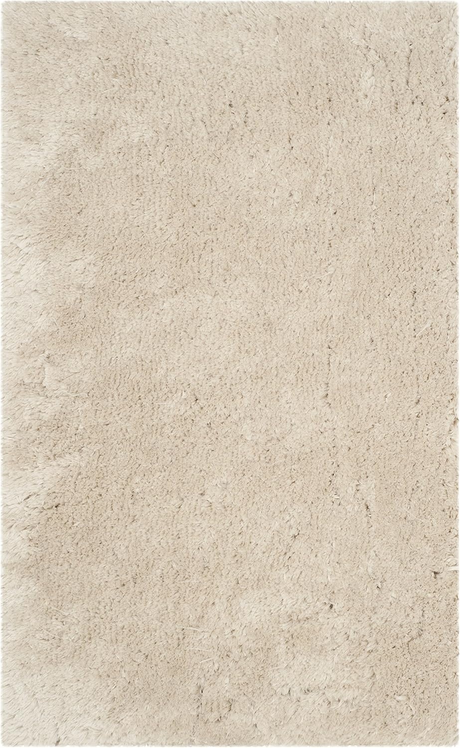 image:imageSAFAVIEH Artic Shag Collection Area Rug 86 x 12 Ivory Handmade Glam 3inch Thick Ideal for High Traffic Areas in Living Room Bedroom SG270ALight Beige