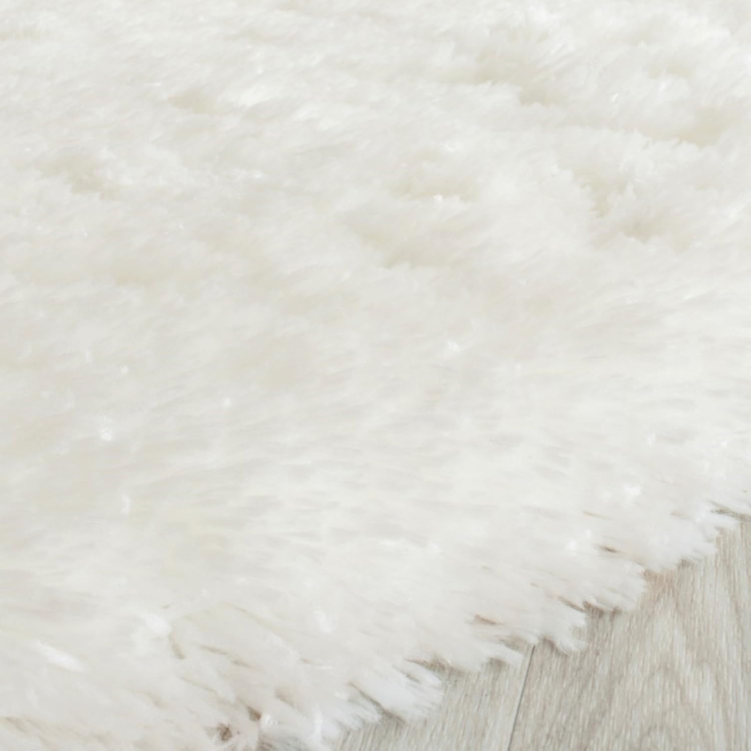 image:imageSAFAVIEH Artic Shag Collection Area Rug 86 x 12 Ivory Handmade Glam 3inch Thick Ideal for High Traffic Areas in Living Room Bedroom SG270ALight Beige
