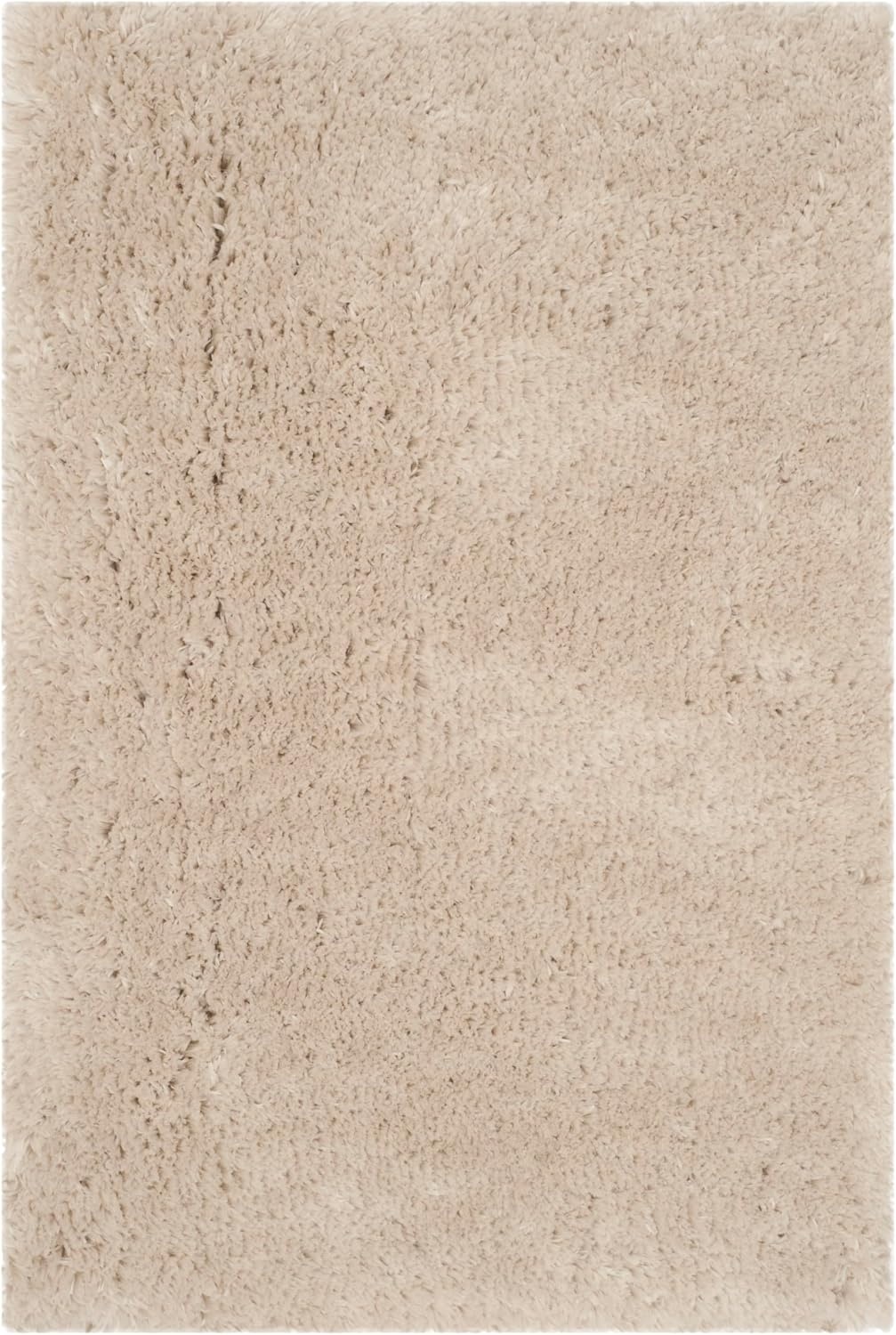 image:imageSAFAVIEH Artic Shag Collection Area Rug 86 x 12 Ivory Handmade Glam 3inch Thick Ideal for High Traffic Areas in Living Room Bedroom SG270ALight Beige