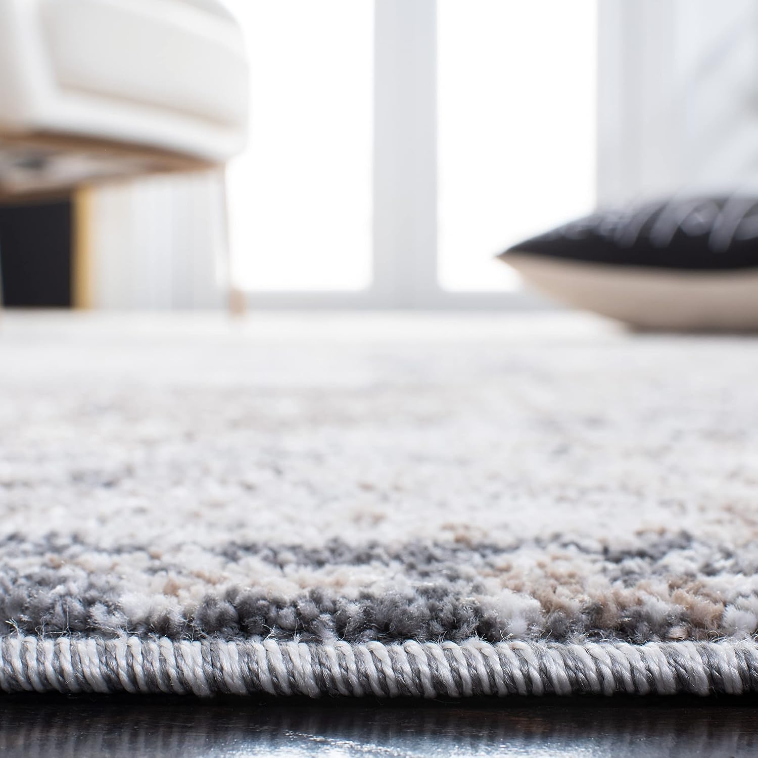 image:imageSAFAVIEH Aston Collection Area Rug 9 x 12 Ivory amp Grey Modern Abstract Design NonShedding amp Easy Care Ideal for High Traffic Areas in Living Room Bedroom ASN705AIvoryGrey