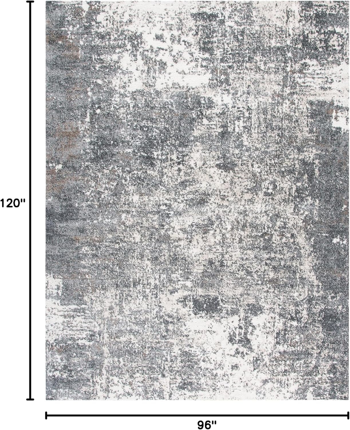 image:imageSAFAVIEH Aston Collection Area Rug 9 x 12 Ivory amp Grey Modern Abstract Design NonShedding amp Easy Care Ideal for High Traffic Areas in Living Room Bedroom ASN705AGreyIvory