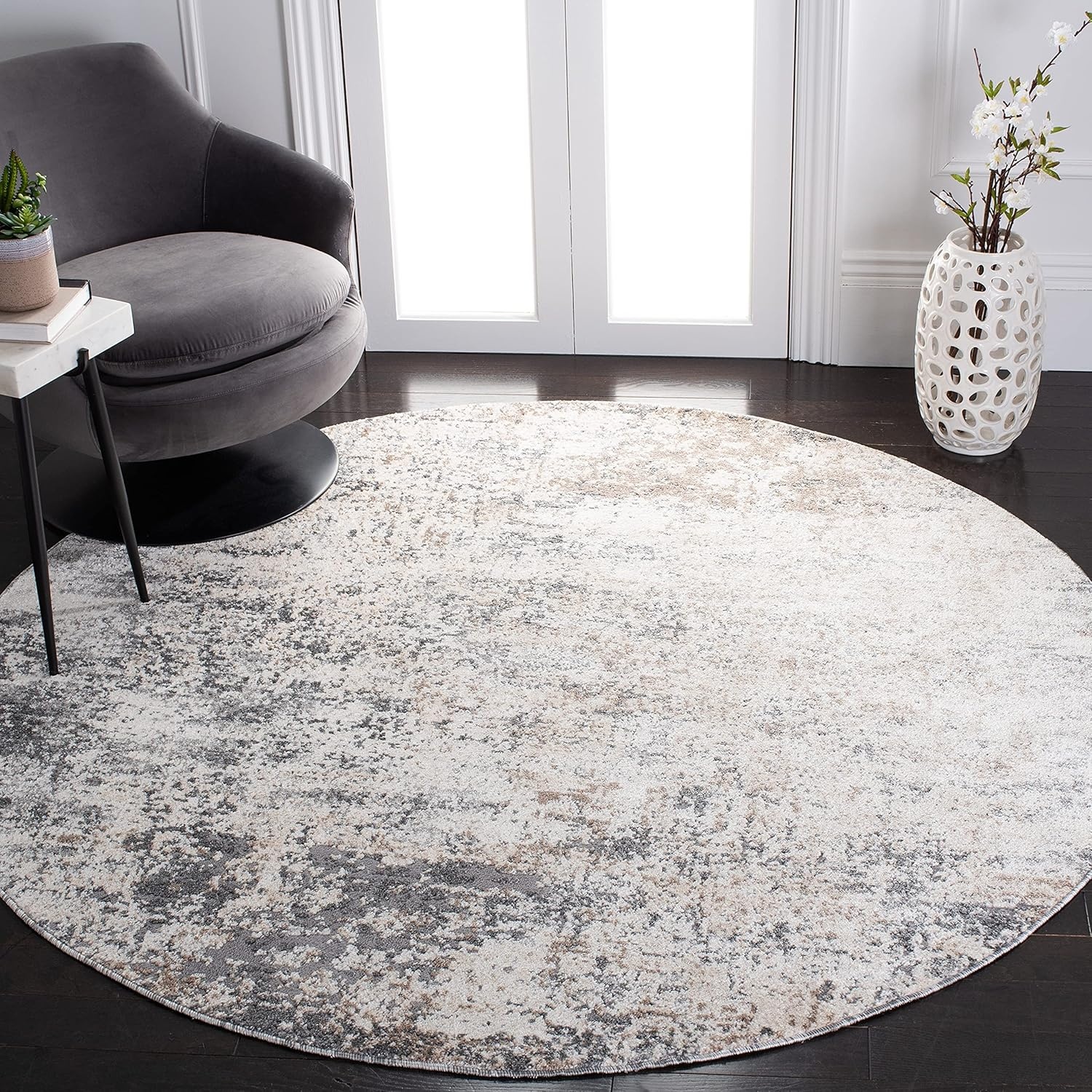 image:imageSAFAVIEH Aston Collection Area Rug 9 x 12 Ivory amp Grey Modern Abstract Design NonShedding amp Easy Care Ideal for High Traffic Areas in Living Room Bedroom ASN705AIvoryGrey