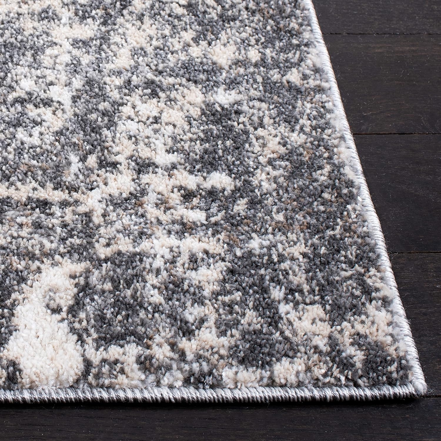 image:imageSAFAVIEH Aston Collection Area Rug 9 x 12 Ivory amp Grey Modern Abstract Design NonShedding amp Easy Care Ideal for High Traffic Areas in Living Room Bedroom ASN705AGreyIvory