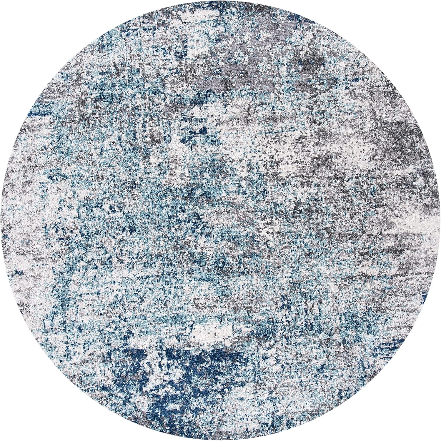 image:imageSAFAVIEH Aston Collection Area Rug 9 x 12 Ivory amp Grey Modern Abstract Design NonShedding amp Easy Care Ideal for High Traffic Areas in Living Room Bedroom ASN705ALight BlueGrey