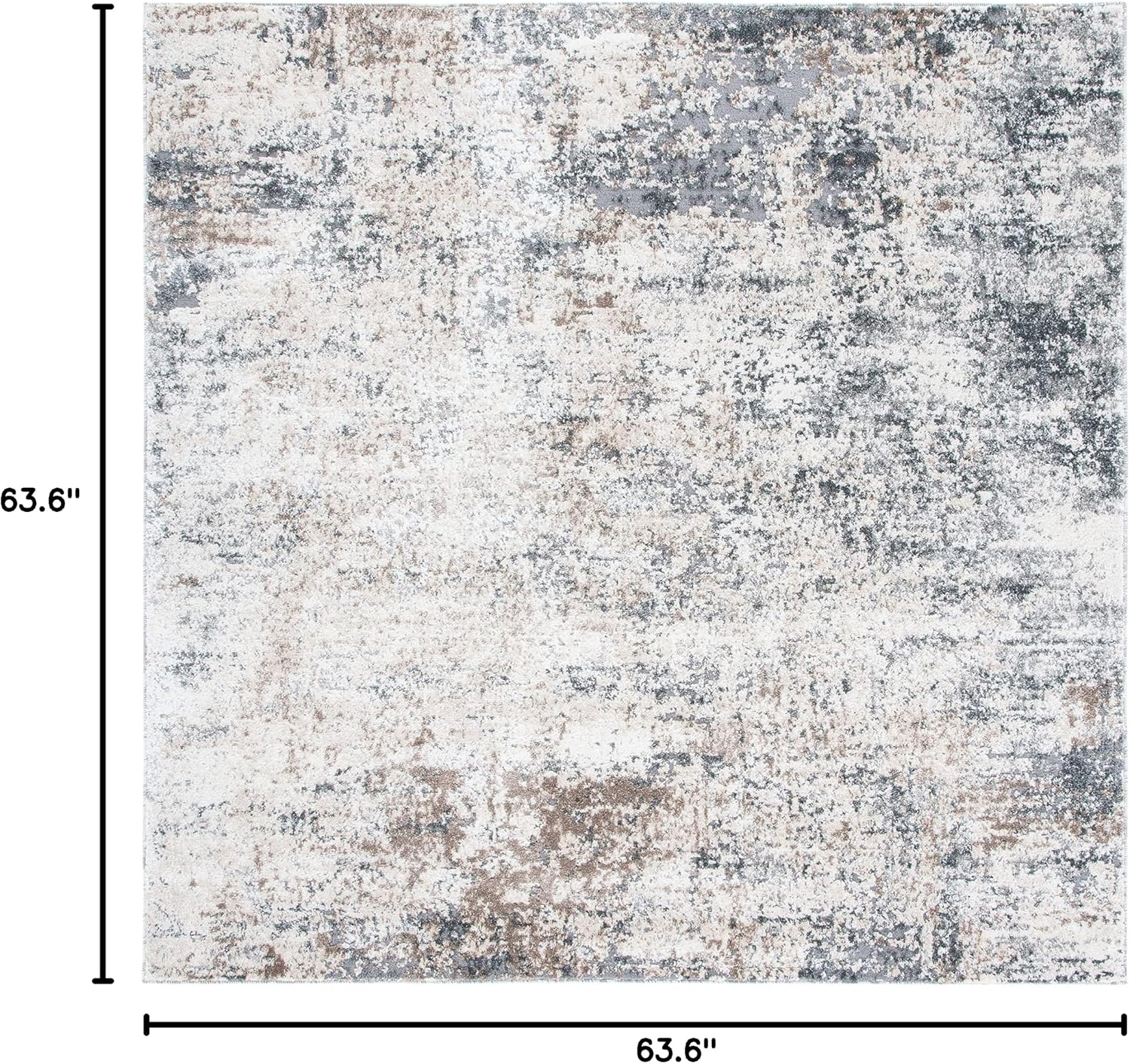image:imageSAFAVIEH Aston Collection Area Rug 9 x 12 Ivory amp Grey Modern Abstract Design NonShedding amp Easy Care Ideal for High Traffic Areas in Living Room Bedroom ASN705AIvoryGrey