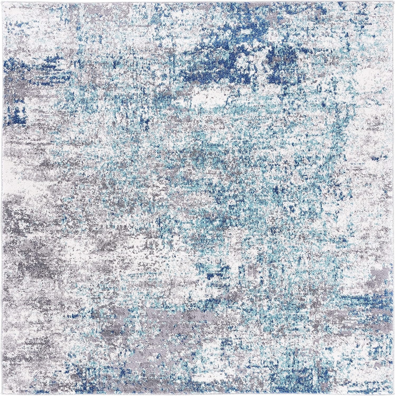 image:imageSAFAVIEH Aston Collection Area Rug 9 x 12 Ivory amp Grey Modern Abstract Design NonShedding amp Easy Care Ideal for High Traffic Areas in Living Room Bedroom ASN705ALight BlueGrey