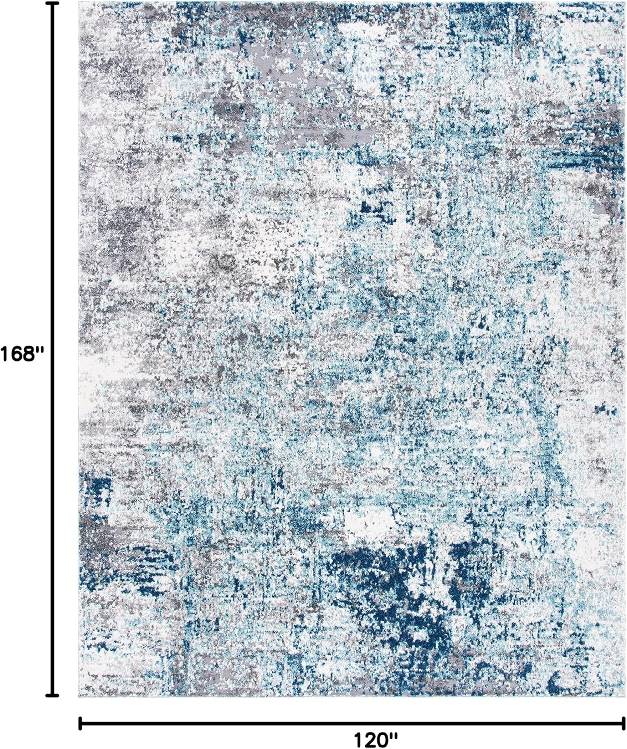 image:imageSAFAVIEH Aston Collection Area Rug 9 x 12 Ivory amp Grey Modern Abstract Design NonShedding amp Easy Care Ideal for High Traffic Areas in Living Room Bedroom ASN705ALight BlueGrey