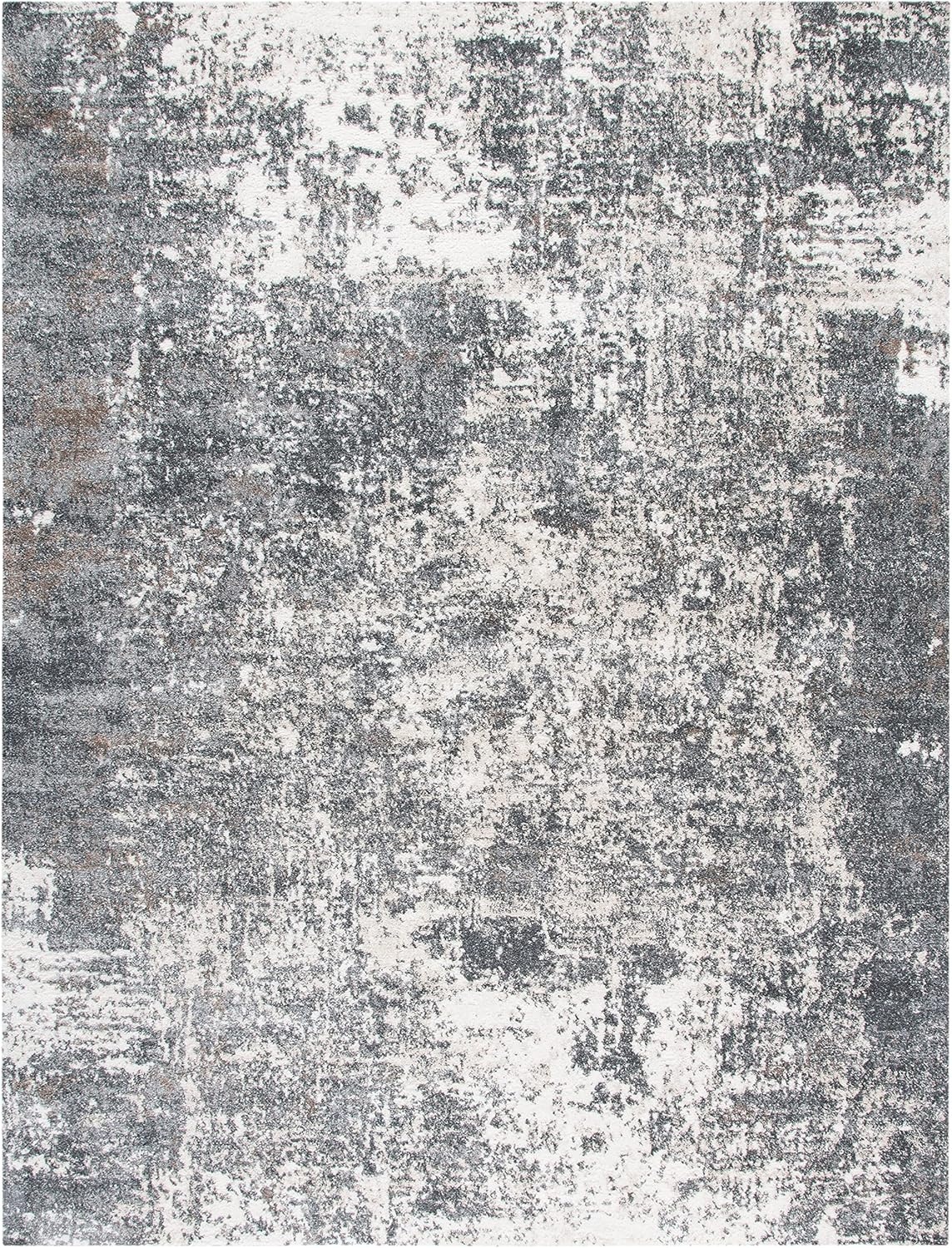 image:imageSAFAVIEH Aston Collection Area Rug 9 x 12 Ivory amp Grey Modern Abstract Design NonShedding amp Easy Care Ideal for High Traffic Areas in Living Room Bedroom ASN705AGreyIvory