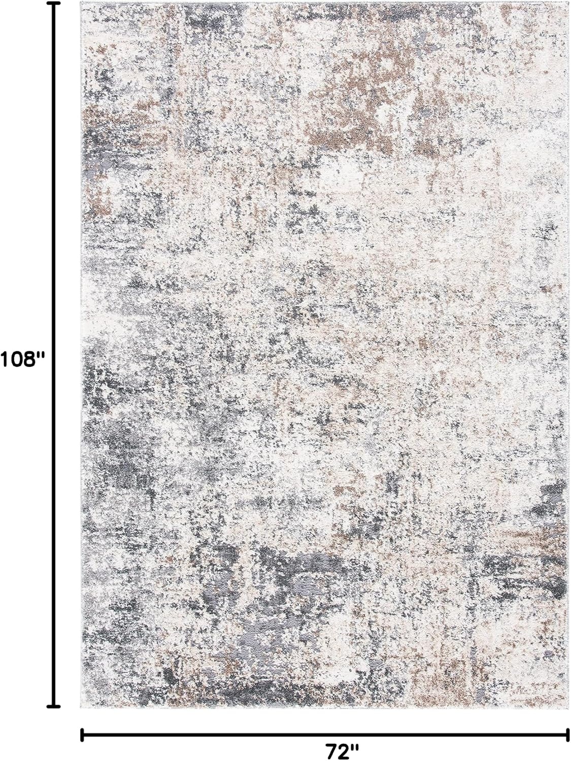 image:imageSAFAVIEH Aston Collection Area Rug 9 x 12 Ivory amp Grey Modern Abstract Design NonShedding amp Easy Care Ideal for High Traffic Areas in Living Room Bedroom ASN705AIvoryGrey