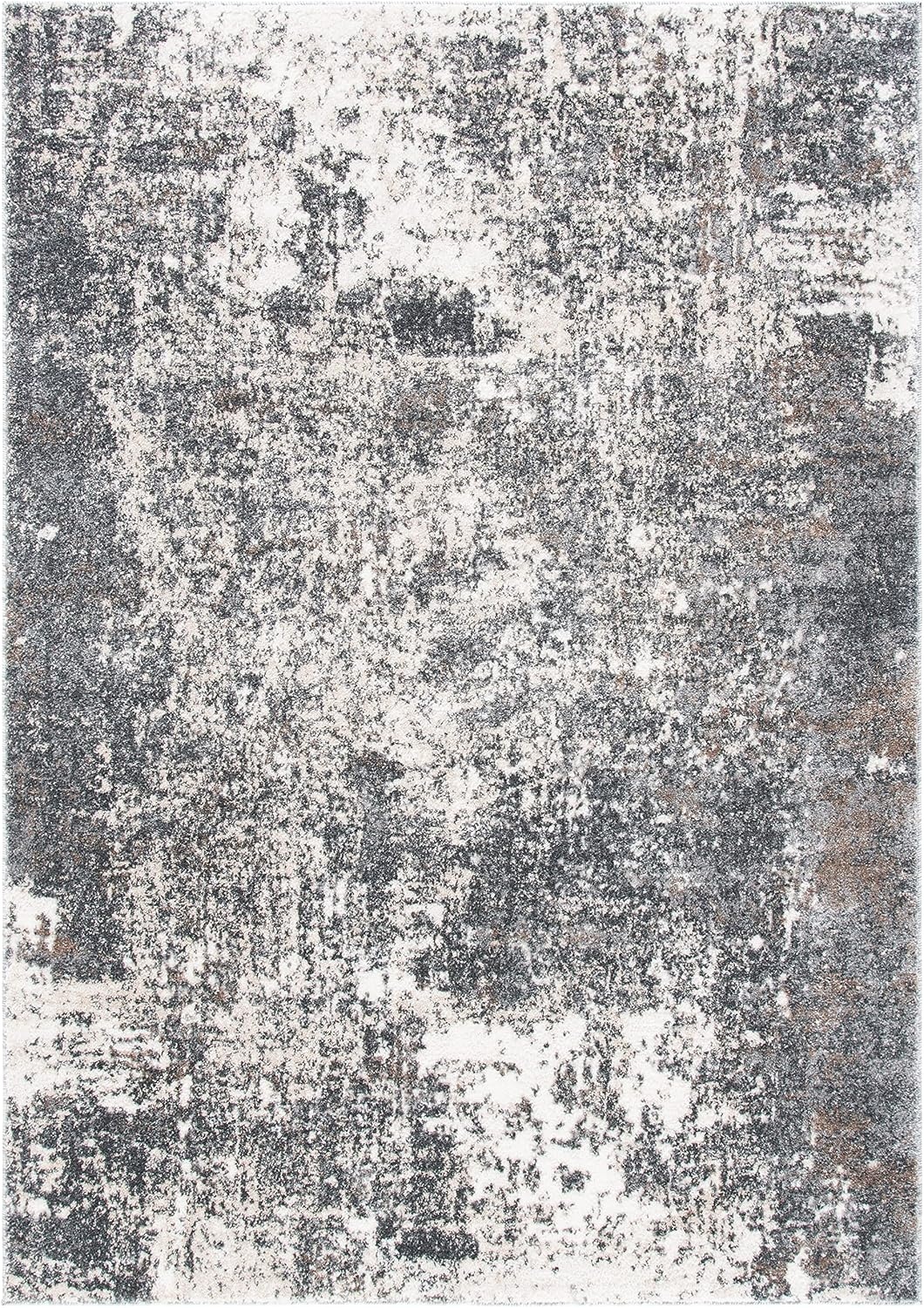 image:imageSAFAVIEH Aston Collection Area Rug 9 x 12 Ivory amp Grey Modern Abstract Design NonShedding amp Easy Care Ideal for High Traffic Areas in Living Room Bedroom ASN705AGreyIvory