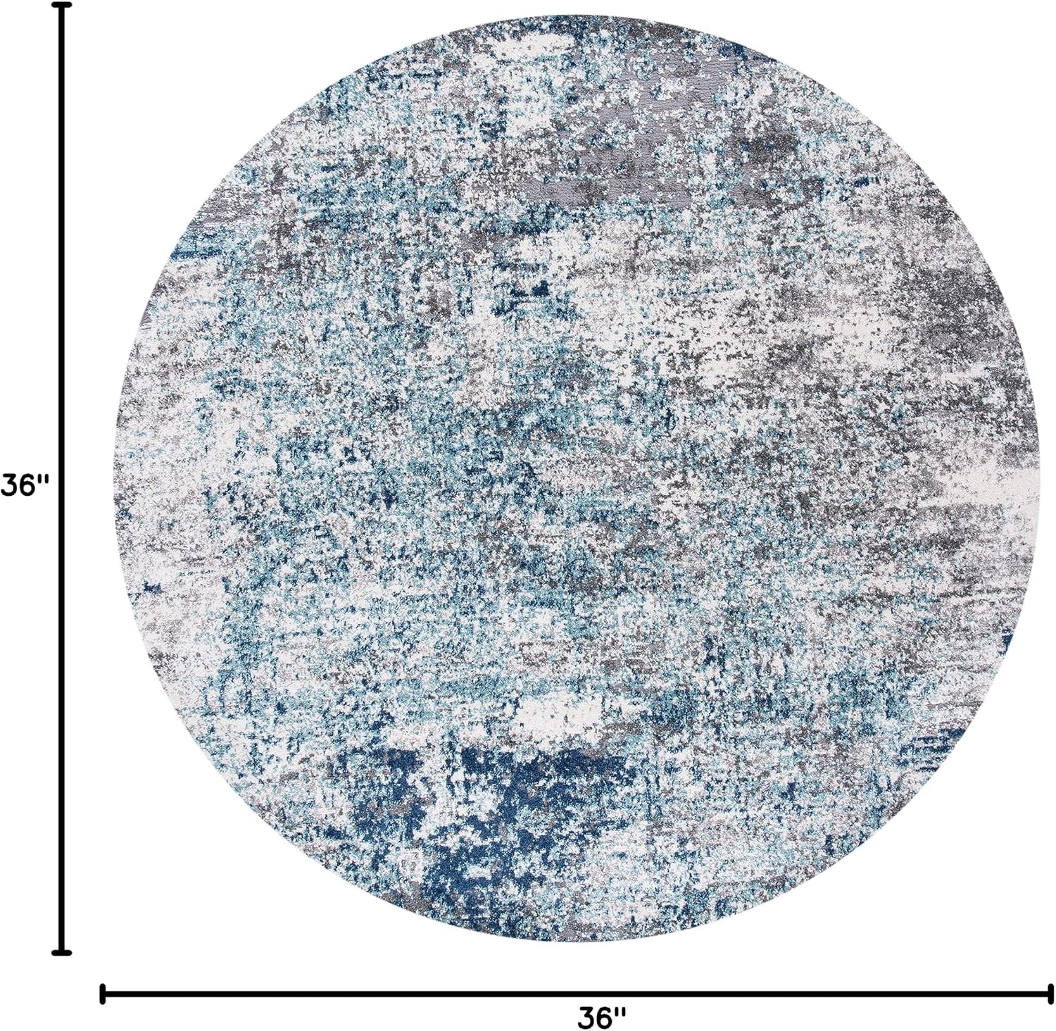 image:imageSAFAVIEH Aston Collection Area Rug 9 x 12 Ivory amp Grey Modern Abstract Design NonShedding amp Easy Care Ideal for High Traffic Areas in Living Room Bedroom ASN705ALight BlueGrey