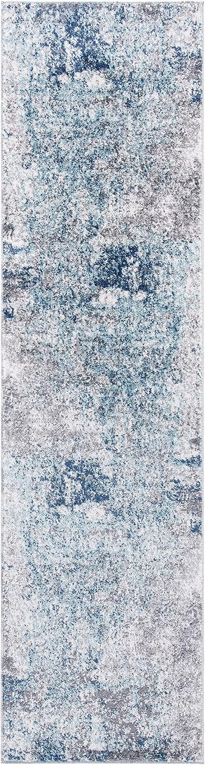 image:imageSAFAVIEH Aston Collection Area Rug 9 x 12 Ivory amp Grey Modern Abstract Design NonShedding amp Easy Care Ideal for High Traffic Areas in Living Room Bedroom ASN705ALight BlueGrey