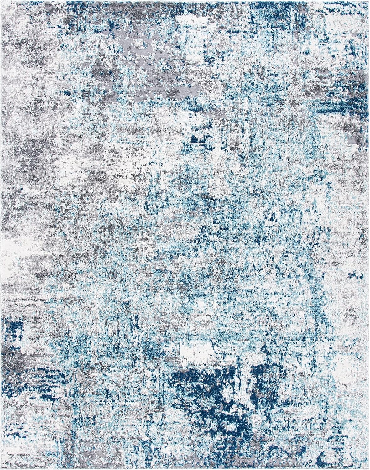 image:imageSAFAVIEH Aston Collection Area Rug 9 x 12 Ivory amp Grey Modern Abstract Design NonShedding amp Easy Care Ideal for High Traffic Areas in Living Room Bedroom ASN705ALight BlueGrey