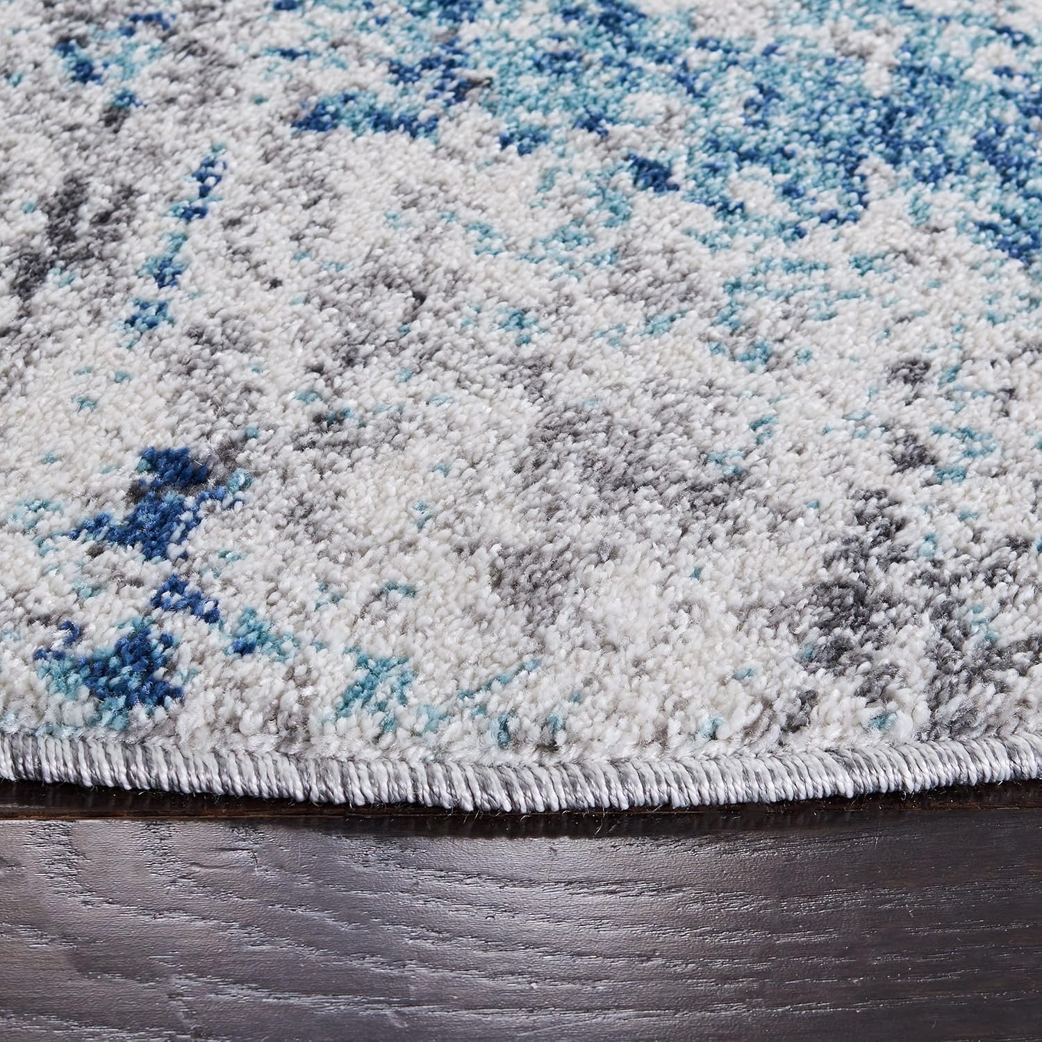 image:imageSAFAVIEH Aston Collection Area Rug 9 x 12 Ivory amp Grey Modern Abstract Design NonShedding amp Easy Care Ideal for High Traffic Areas in Living Room Bedroom ASN705ALight BlueGrey