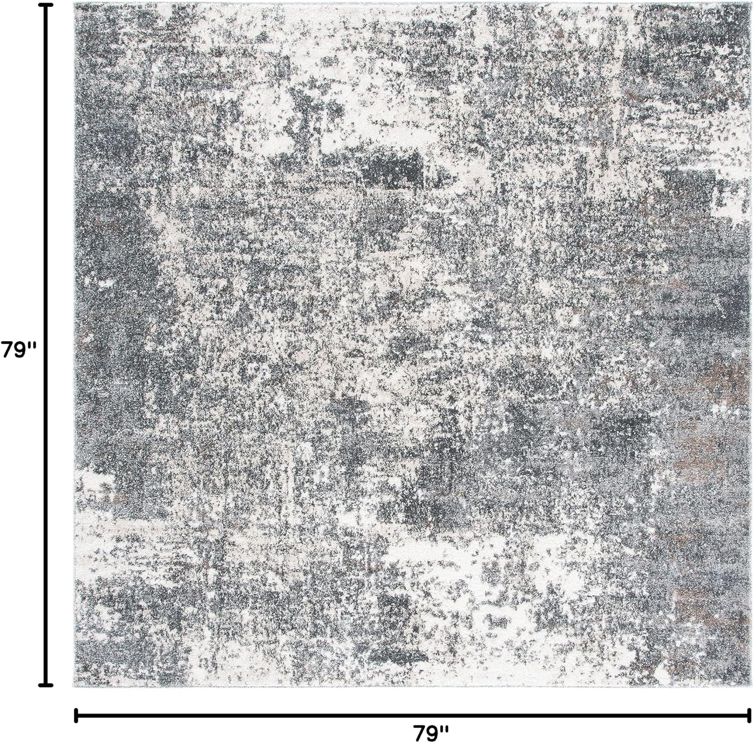 image:imageSAFAVIEH Aston Collection Area Rug 9 x 12 Ivory amp Grey Modern Abstract Design NonShedding amp Easy Care Ideal for High Traffic Areas in Living Room Bedroom ASN705AGreyIvory