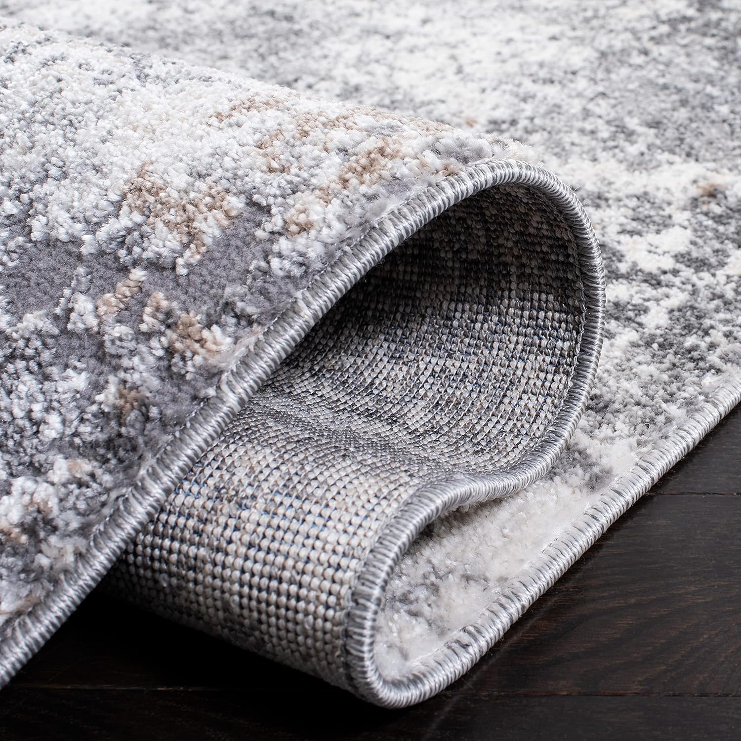 image:imageSAFAVIEH Aston Collection Area Rug 9 x 12 Ivory amp Grey Modern Abstract Design NonShedding amp Easy Care Ideal for High Traffic Areas in Living Room Bedroom ASN705AIvoryGrey