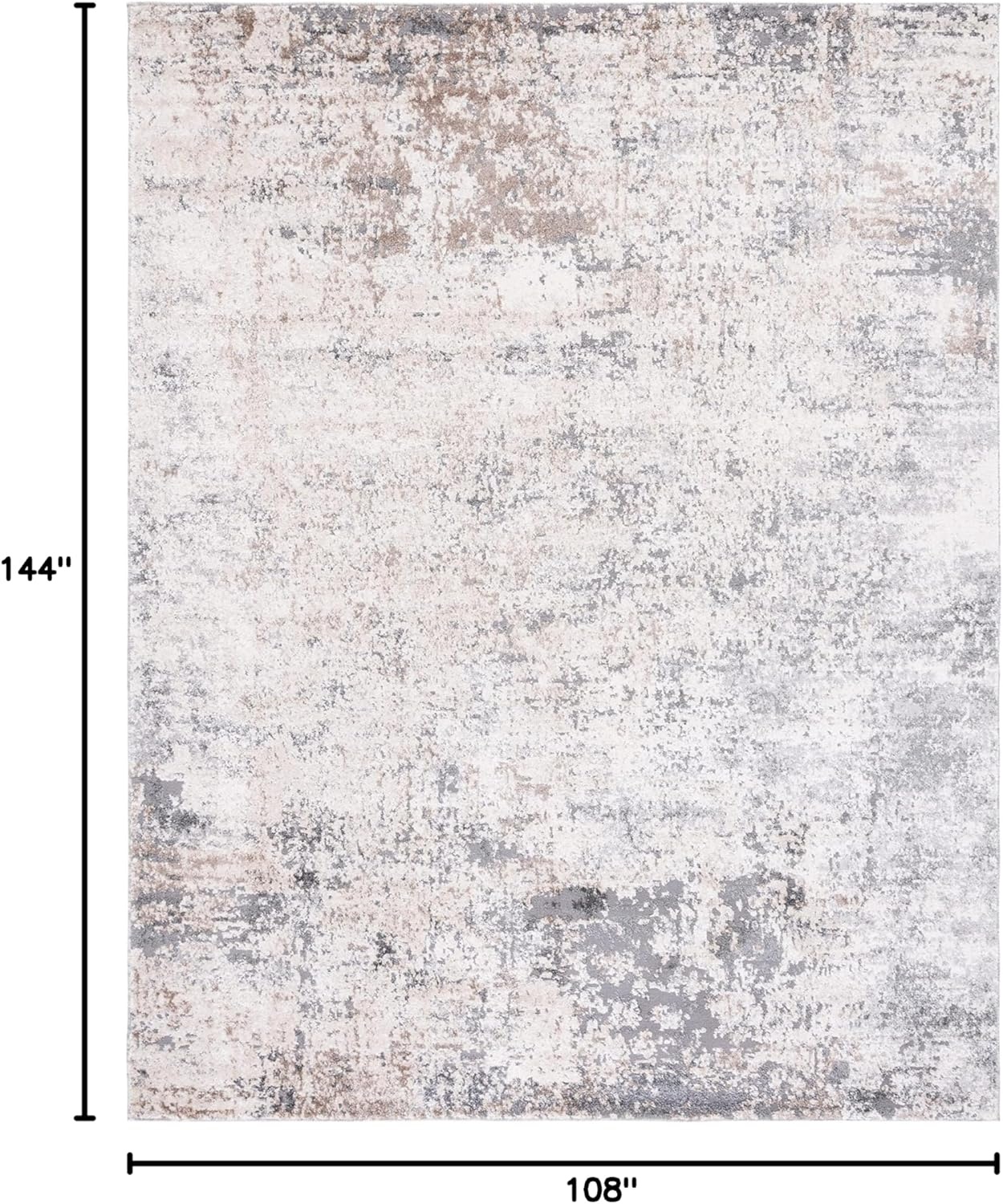 image:imageSAFAVIEH Aston Collection Area Rug 9 x 12 Ivory amp Grey Modern Abstract Design NonShedding amp Easy Care Ideal for High Traffic Areas in Living Room Bedroom ASN705AIvoryGrey