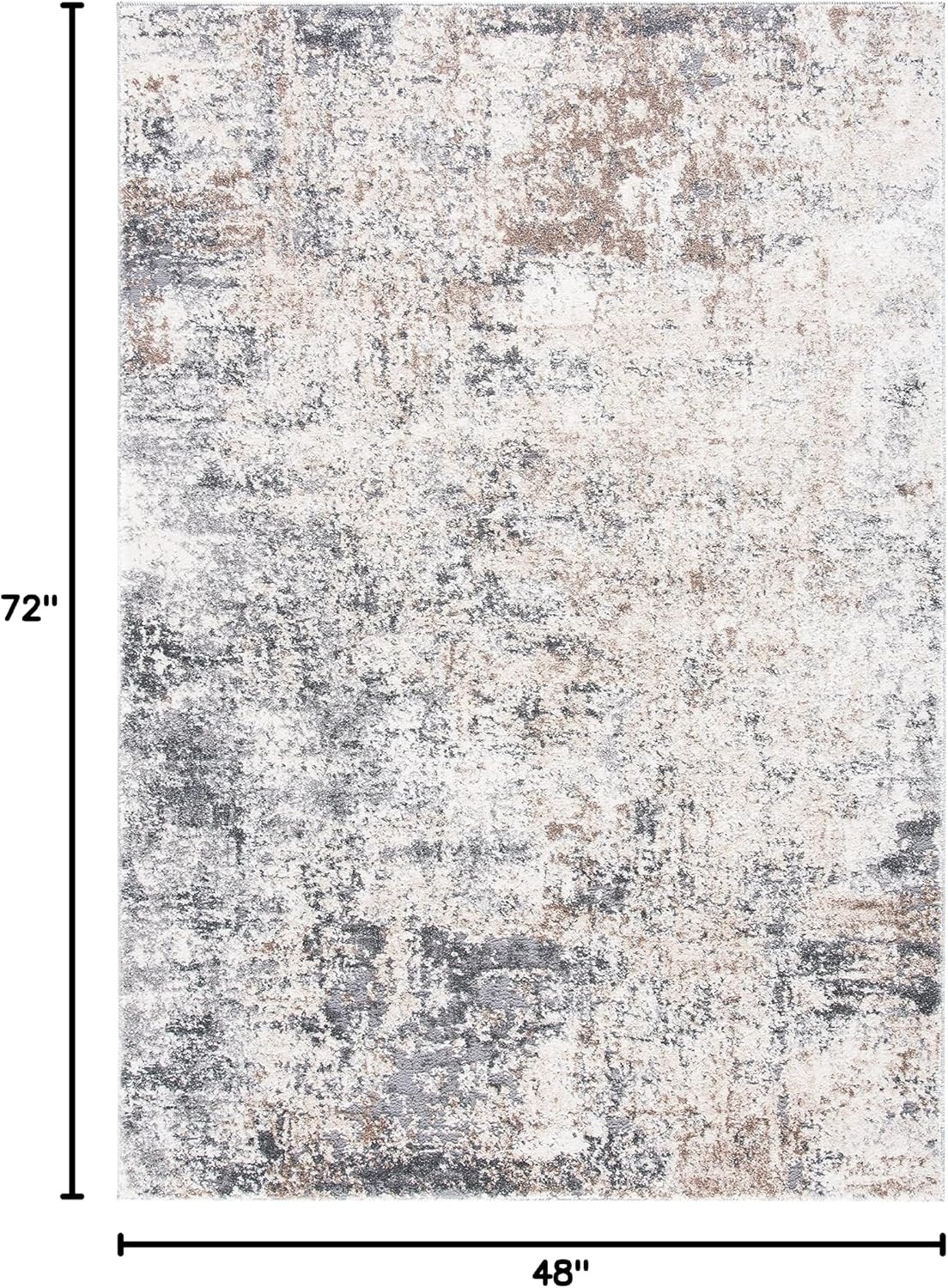 image:imageSAFAVIEH Aston Collection Area Rug 9 x 12 Ivory amp Grey Modern Abstract Design NonShedding amp Easy Care Ideal for High Traffic Areas in Living Room Bedroom ASN705AIvoryGrey