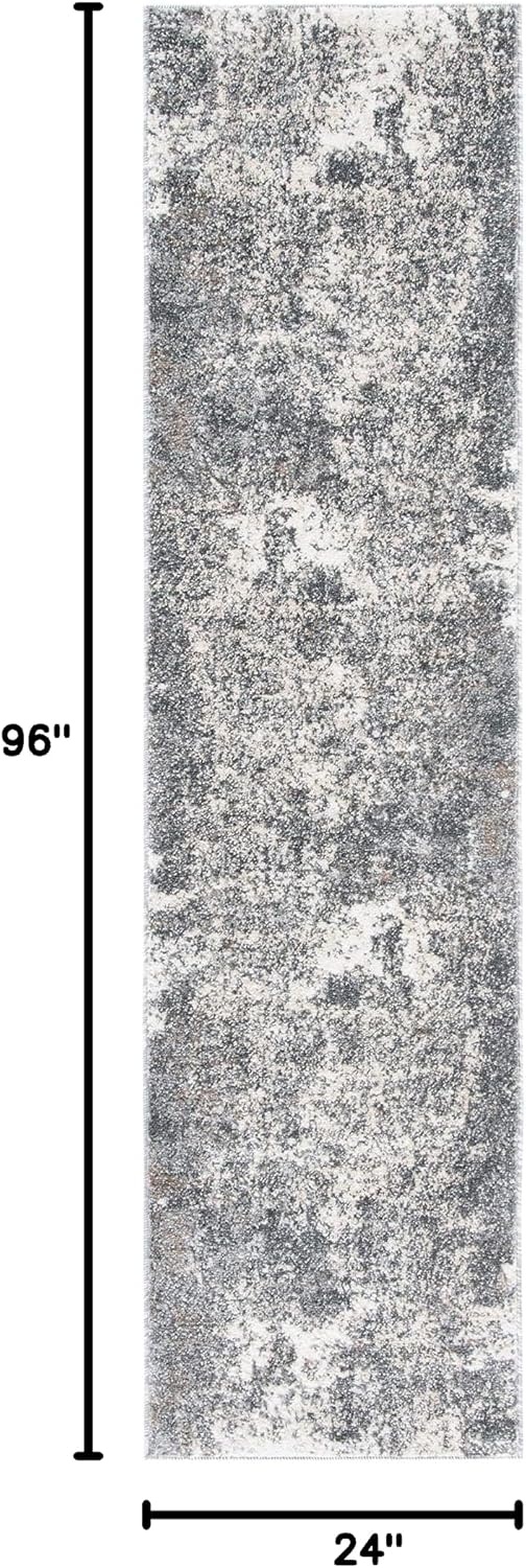 image:imageSAFAVIEH Aston Collection Area Rug 9 x 12 Ivory amp Grey Modern Abstract Design NonShedding amp Easy Care Ideal for High Traffic Areas in Living Room Bedroom ASN705AGreyIvory